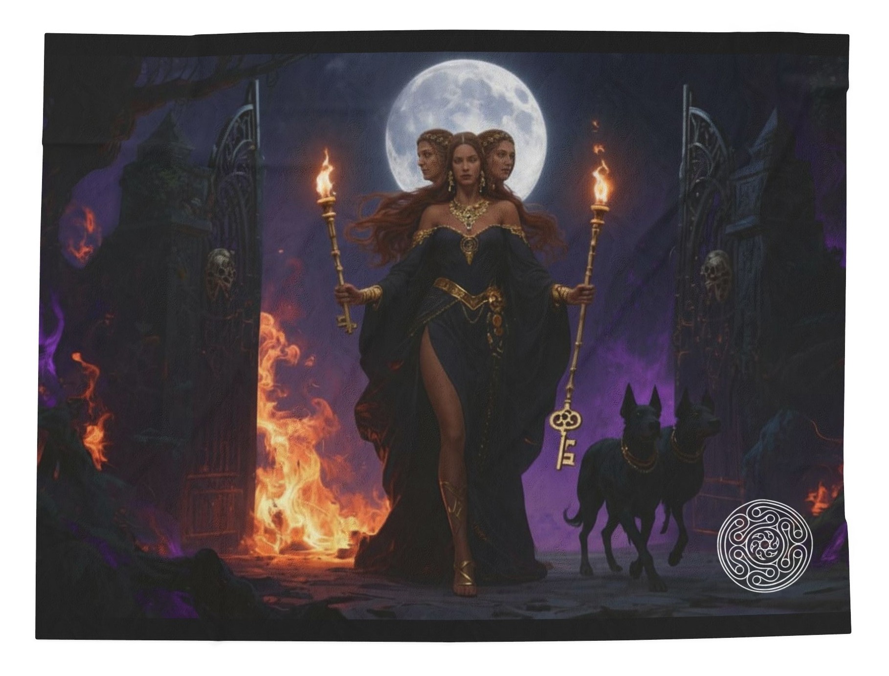 Plush Blanket - Hecate Design product thumbnail image Plush Blanket - Hecate Design product thumbnail image