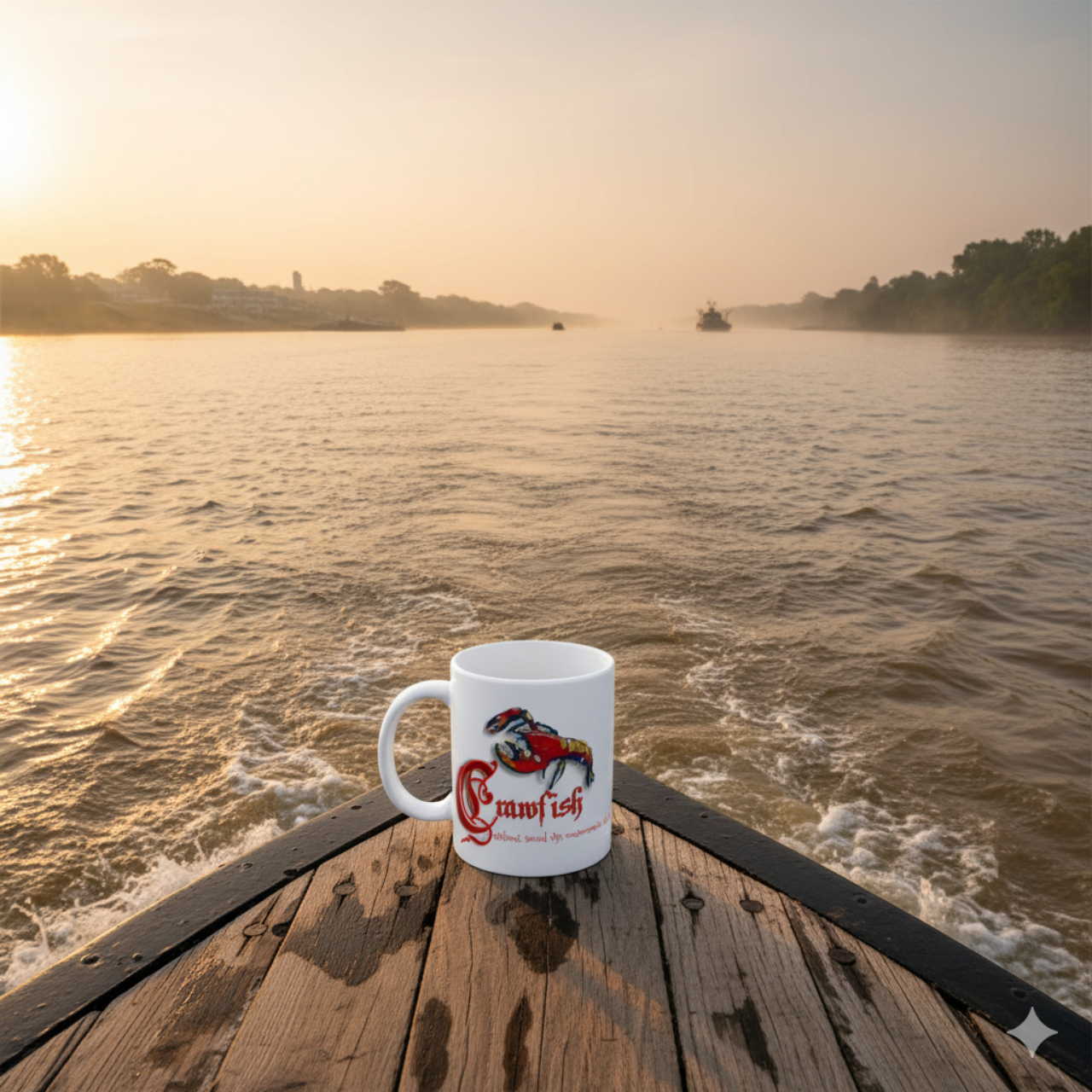 ZEAUXDIAC Crawfish Mug | Celestial Astrology &amp; New Orleans Art and Cuisine Coffee Cup - Perfect for Seafood Lovers, Cajun Cuisine Fans, Gift for Crayfish Lovers, Coffee or Tea Drinkware, Crawfish Festival product thumbnail image