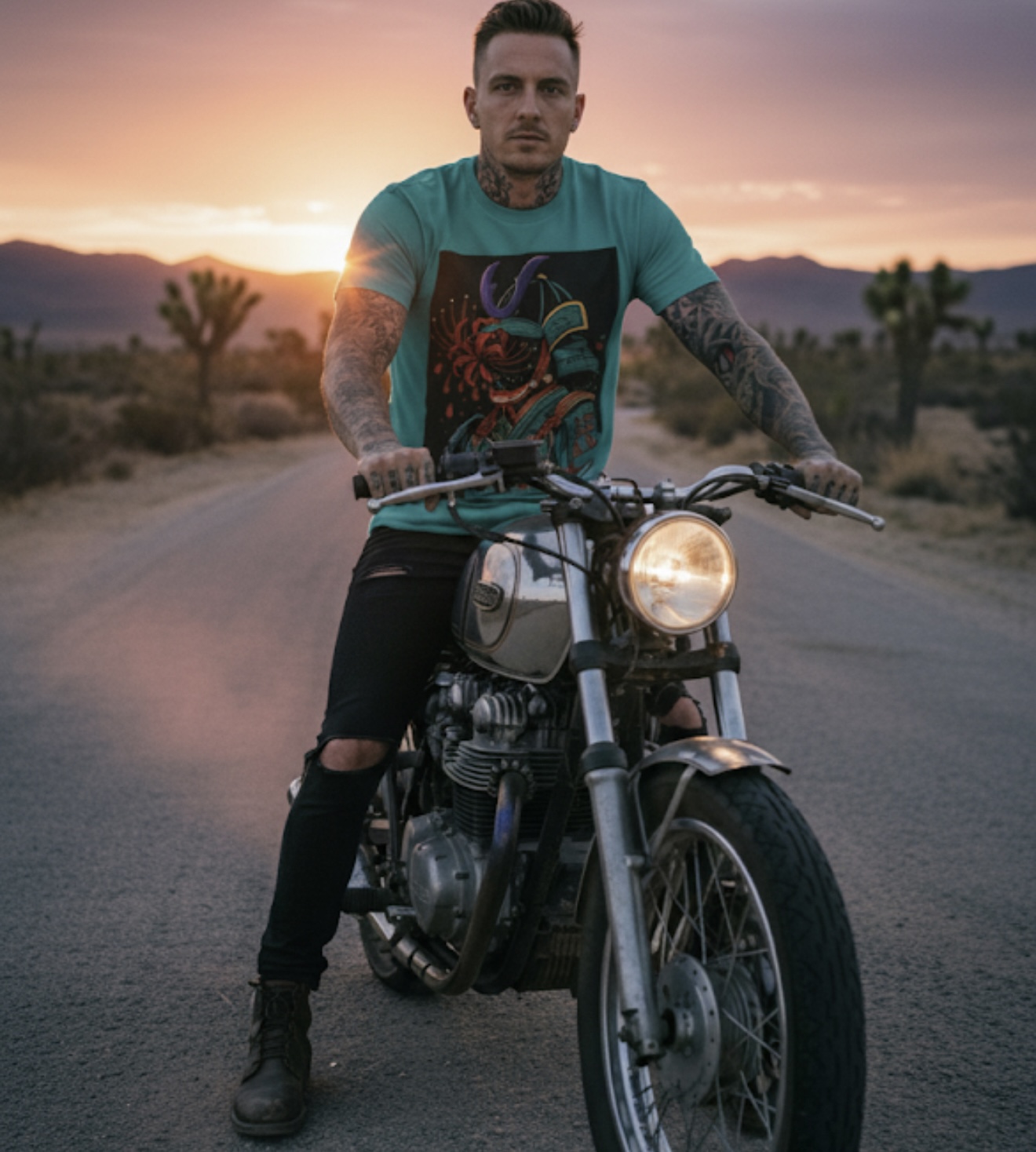 Spider Lily Samurai T-shirt - Warrior's Resurrection Tee