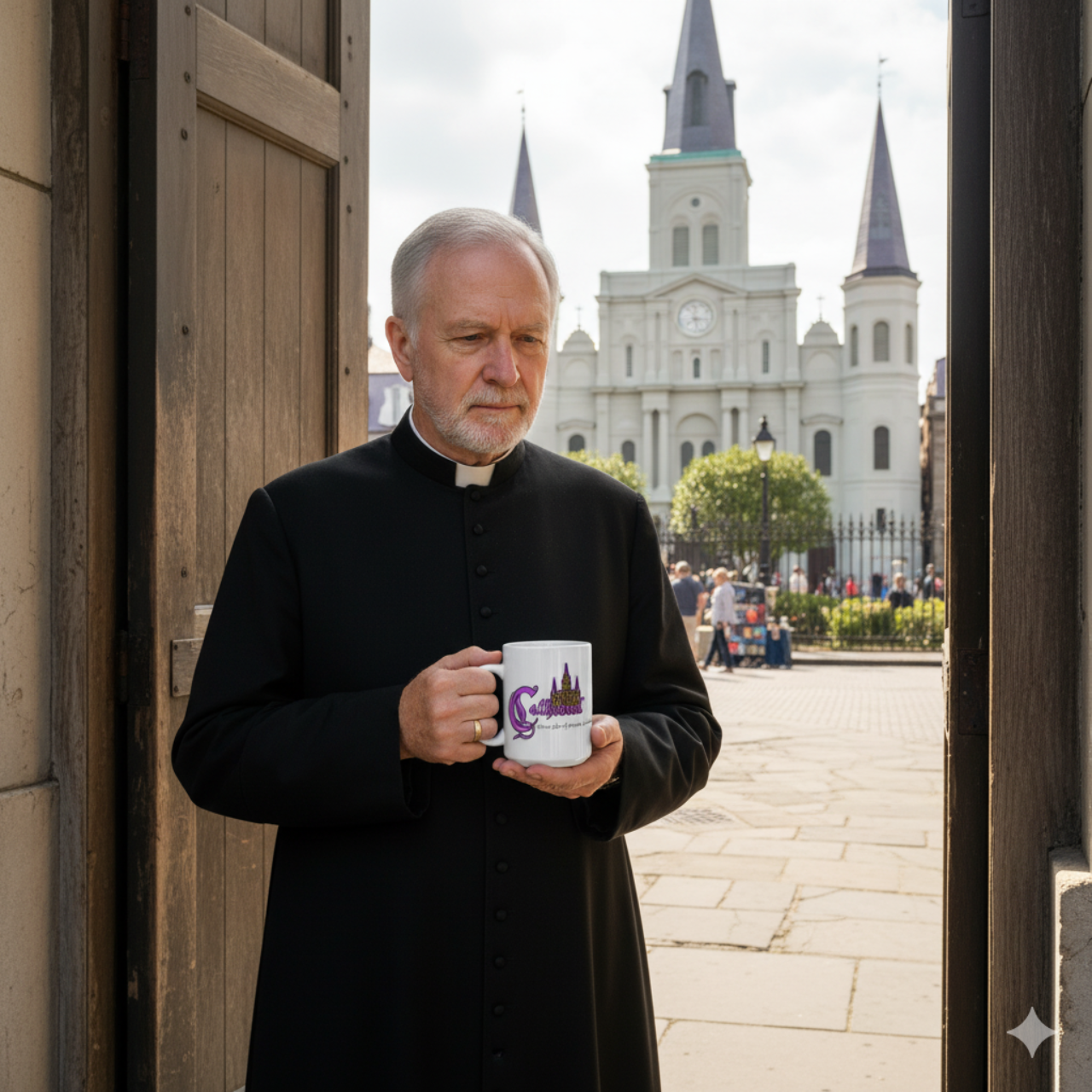 ZEAUXDIAC Cathedral  Mug | Celestial Astrology &amp; New Orleans Art Coffee cup