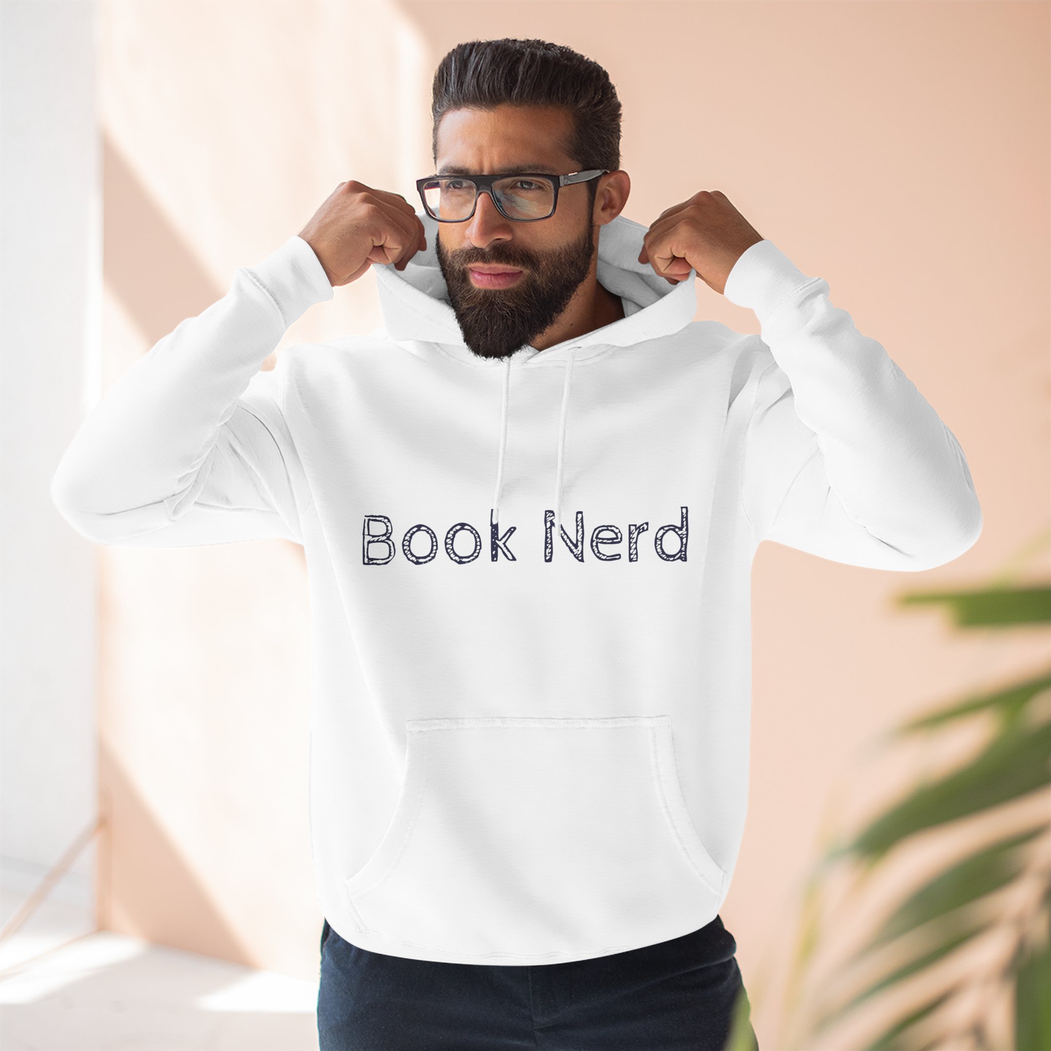 "Book Nerd" Three-Panel Fleece Hoodie product thumbnail image "Book Nerd" Three-Panel Fleece Hoodie product thumbnail image