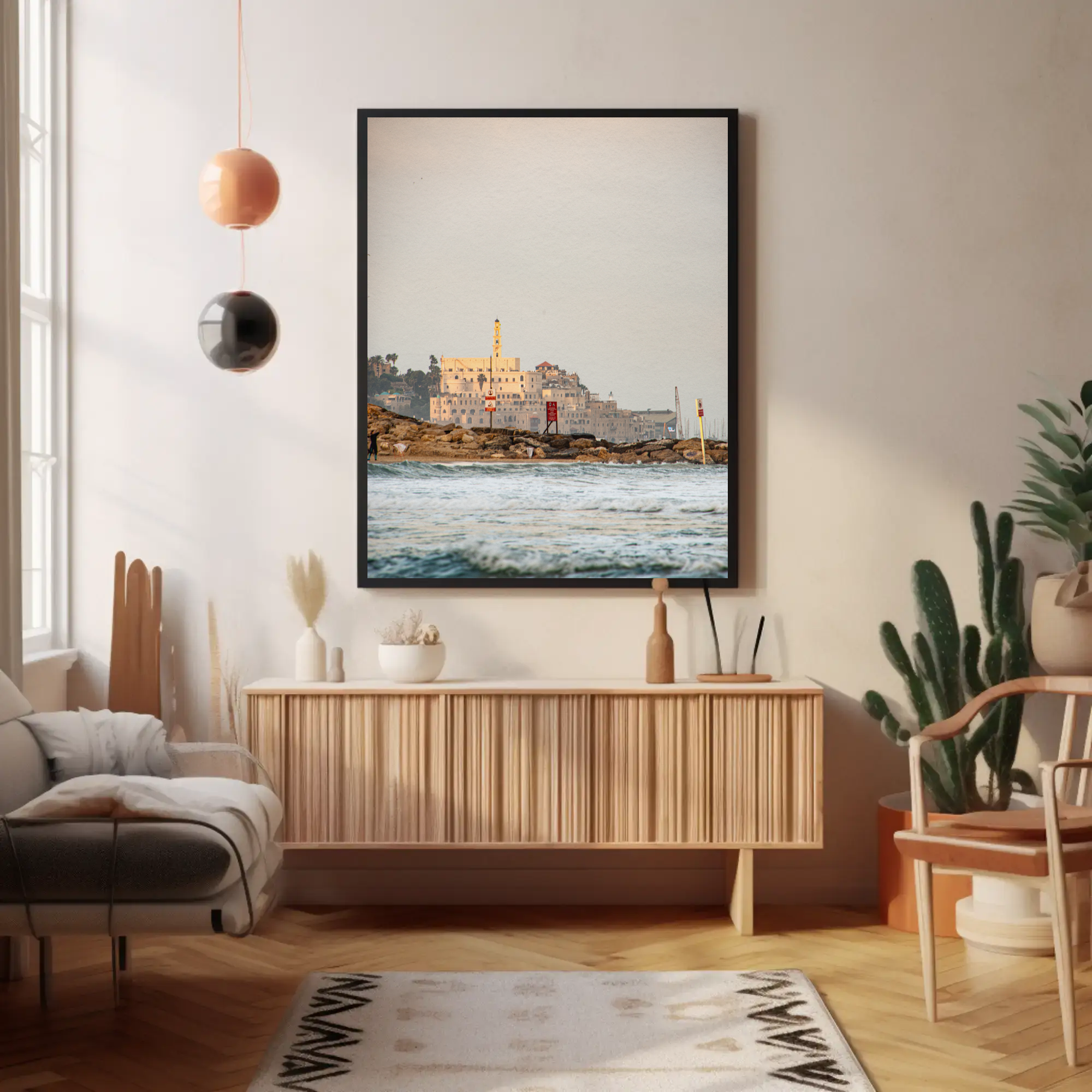 Coastal Fine Art Prints with Passepartout Frame, Beach House Decor, Nautical Wall Art, Home &amp; Living, Gallery-Ready Artwork product thumbnail image