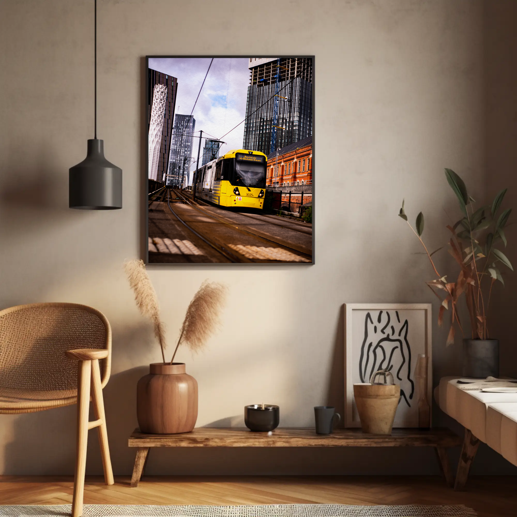 Urban Landscape Fine Art Prints - Modern Home Decor, Gallery Wall Art, Train Wall Art, Unique Gift for Train Lovers, Photography Prints product thumbnail image