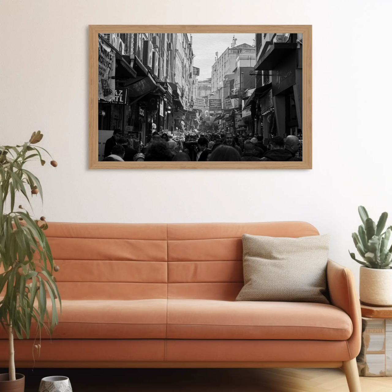 Monochrome Cityscape Art Print, Framed Wall Decor, Black and White Photography, Home Gallery, Urban Vibes product thumbnail image