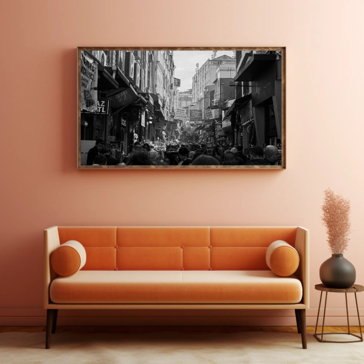 Monochrome Cityscape Art Print, Framed Wall Decor, Black and White Photography, Home Gallery, Urban Vibes product thumbnail image