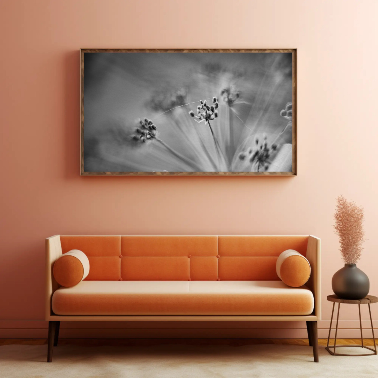 Elegant Floral Art Prints, Black and White Wall Decor, Home Office Decoration, Minimalist Artwork, Gift for Art Lovers product thumbnail image