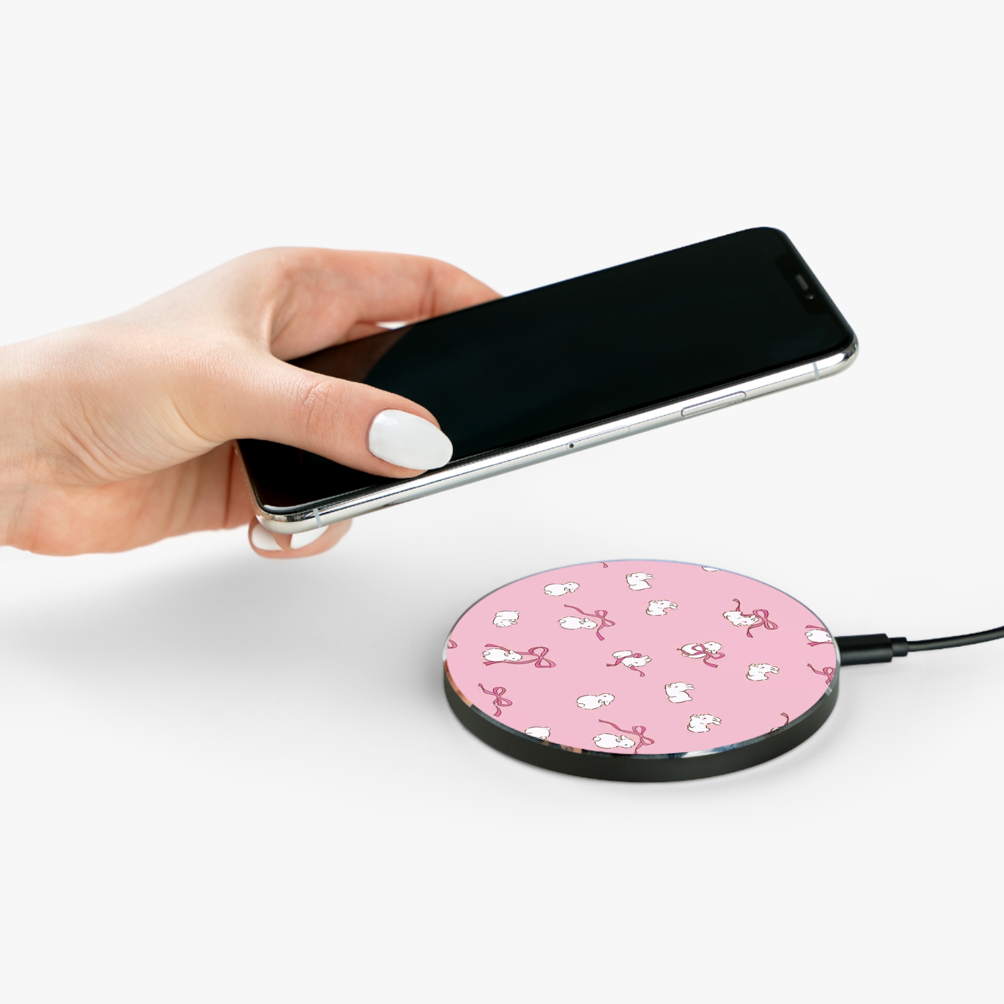 Personalized Wireless Charger, Aesthetic Charger, Convenience, Modern Charging Pad, Fast Qi Charger, Desk Accessory, Custom Birthday Gift ideas product thumbnail image Personalized Wireless Charger, Aesthetic Charger, Convenience, Modern Charging Pad, Fast Qi Charger, Desk Accessory, Custom Birthday Gift ideas product thumbnail image