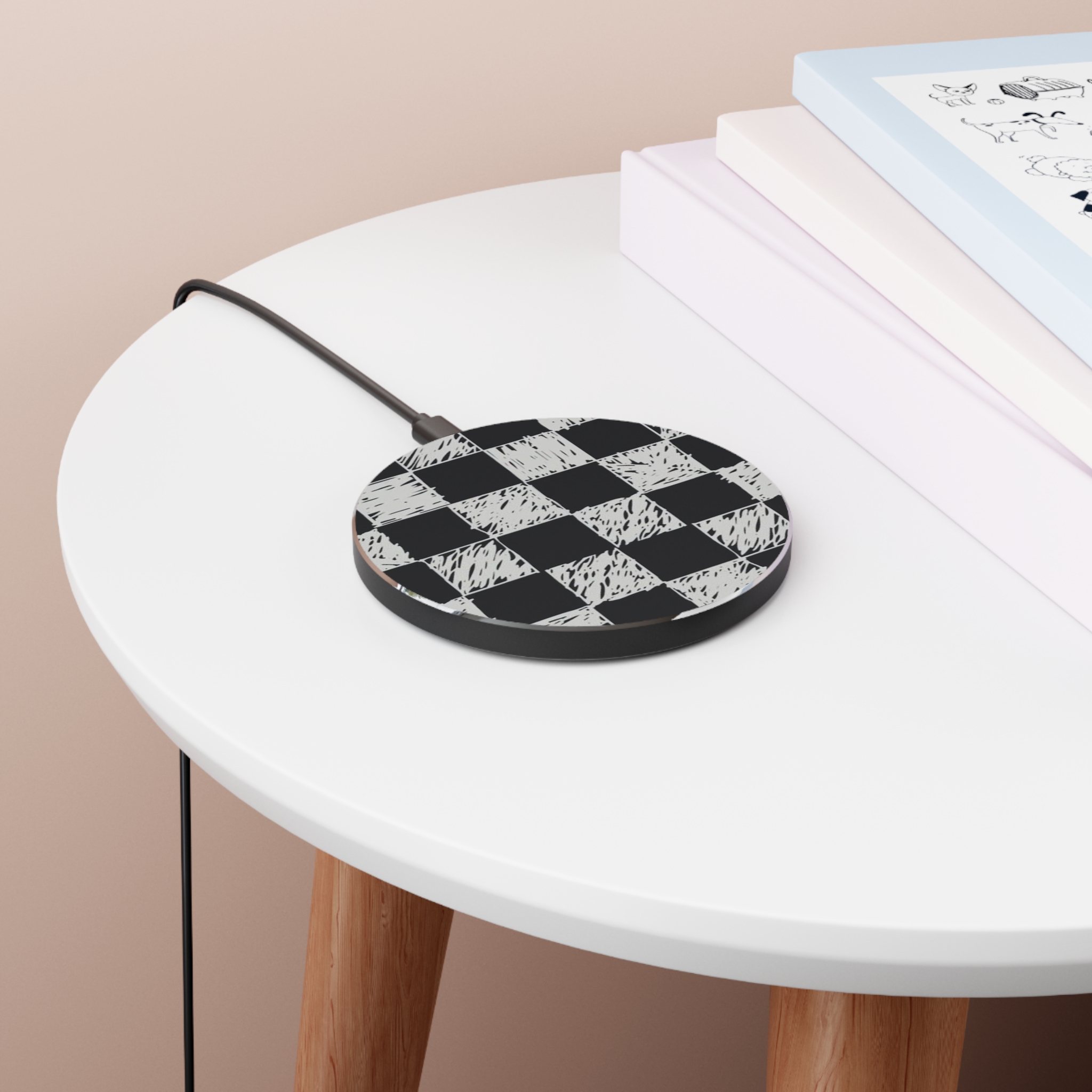 Personalized Wireless Charger, Aesthetic Charger, Convenience, Modern Charging Pad, Fast Qi Charger, Desk Accessory, Custom Birthday Gift ideas product thumbnail image Personalized Wireless Charger, Aesthetic Charger, Convenience, Modern Charging Pad, Fast Qi Charger, Desk Accessory, Custom Birthday Gift ideas product thumbnail image