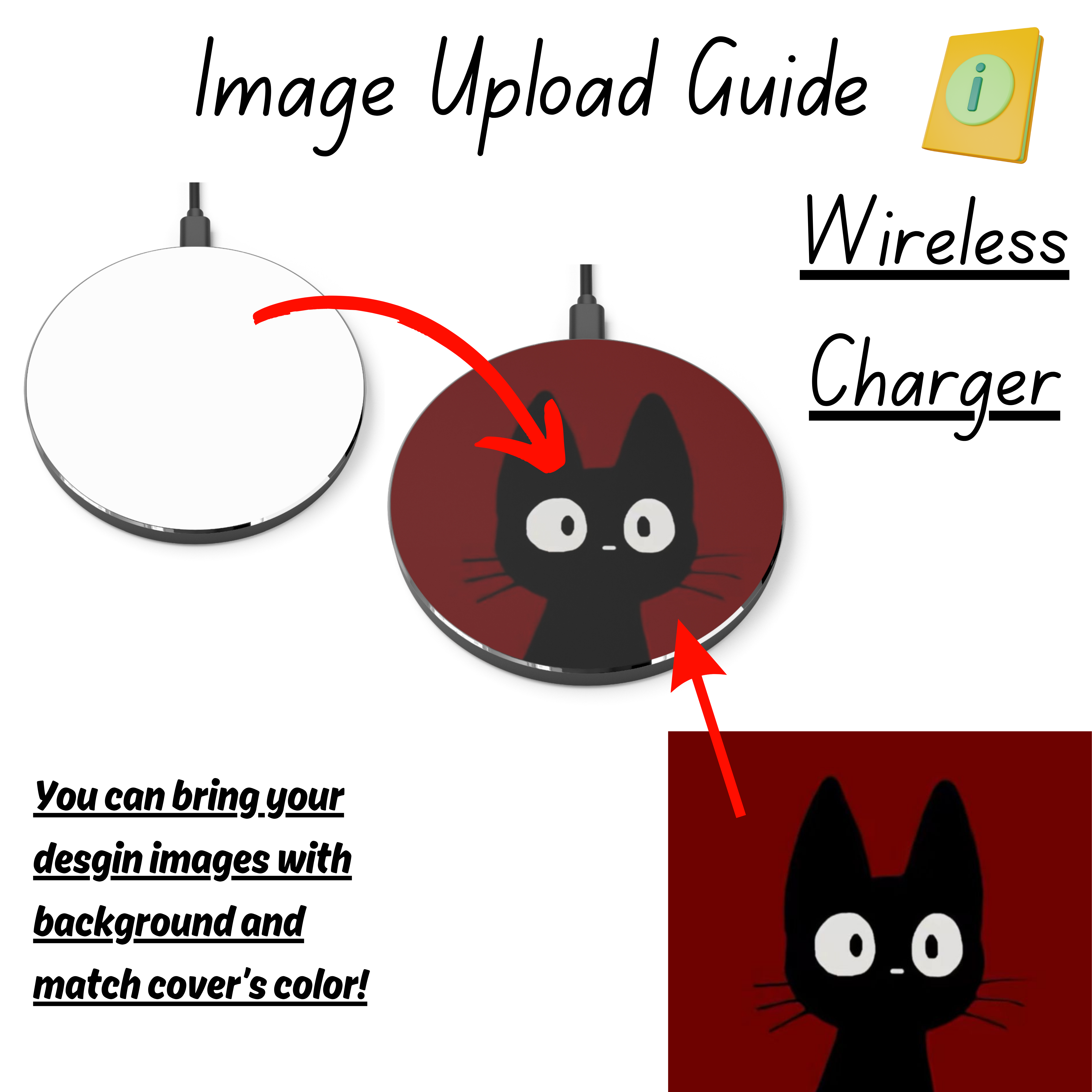 Personalized Wireless Charger, Aesthetic Charger, Convenience, Modern Charging Pad, Fast Qi Charger, Desk Accessory, Custom Birthday Gift ideas product thumbnail image Personalized Wireless Charger, Aesthetic Charger, Convenience, Modern Charging Pad, Fast Qi Charger, Desk Accessory, Custom Birthday Gift ideas product thumbnail image