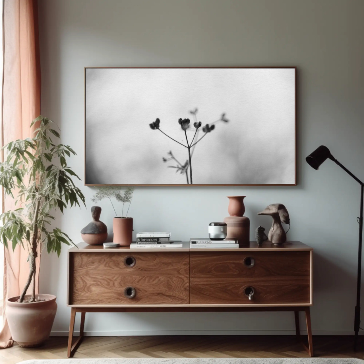 Elegant Black &amp; White Fine Art Prints - Nature Decor, Minimalist Wall Art, Home Decor, Gift for Her, Floral Art product thumbnail image