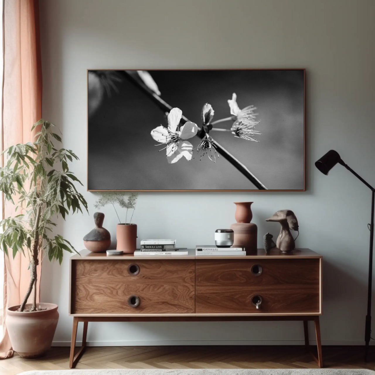 Elegant Black and White Floral Fine Art Print, Home Decor, Wall Art, Modern Decor, Gift for Art Lovers, Minimalist Art product thumbnail image Elegant Black and White Floral Fine Art Print, Home Decor, Wall Art, Modern Decor, Gift for Art Lovers, Minimalist Art product thumbnail image