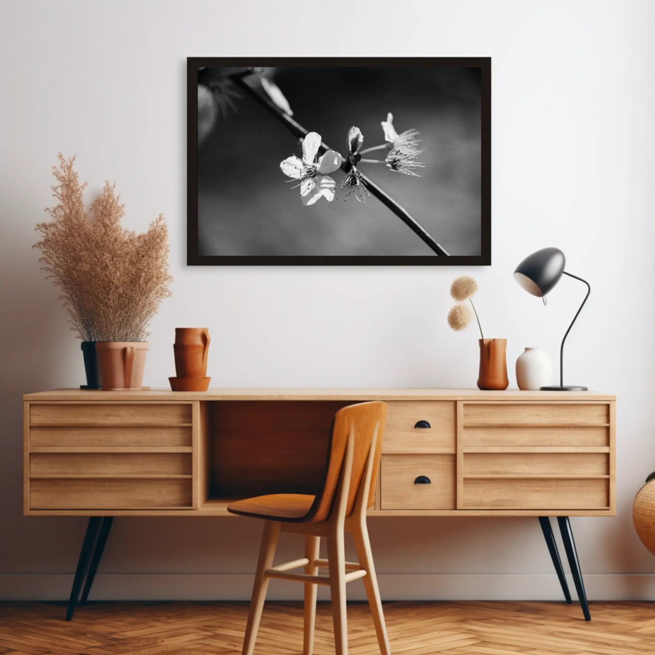 Elegant Black and White Floral Fine Art Print, Home Decor, Wall Art, Modern Decor, Gift for Art Lovers, Minimalist Art product thumbnail image Elegant Black and White Floral Fine Art Print, Home Decor, Wall Art, Modern Decor, Gift for Art Lovers, Minimalist Art product thumbnail image