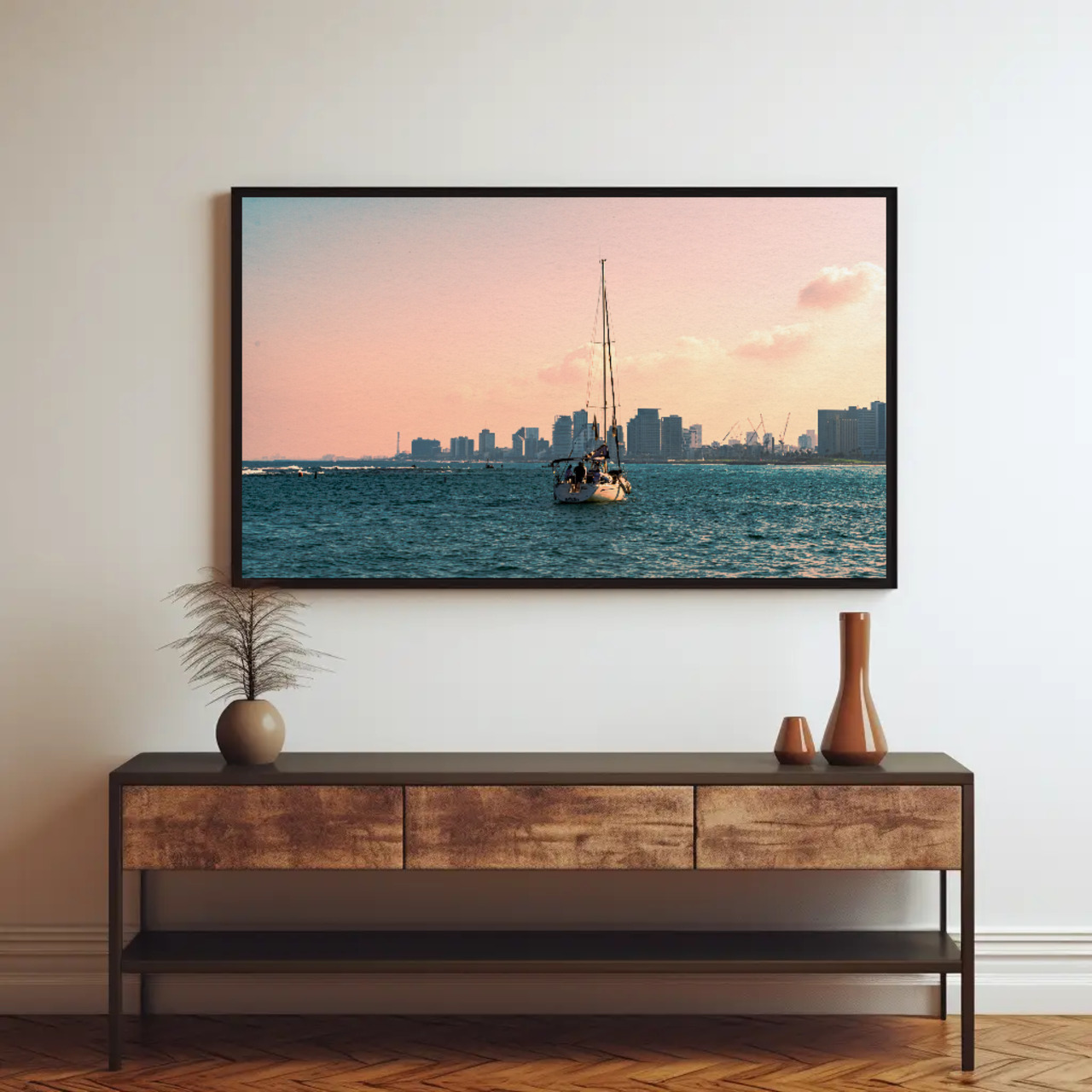 Coastal Sunset Fine Art Print, Beach Decor, Nautical Wall Art, Home Decoration, Gift for Art Lovers product thumbnail image