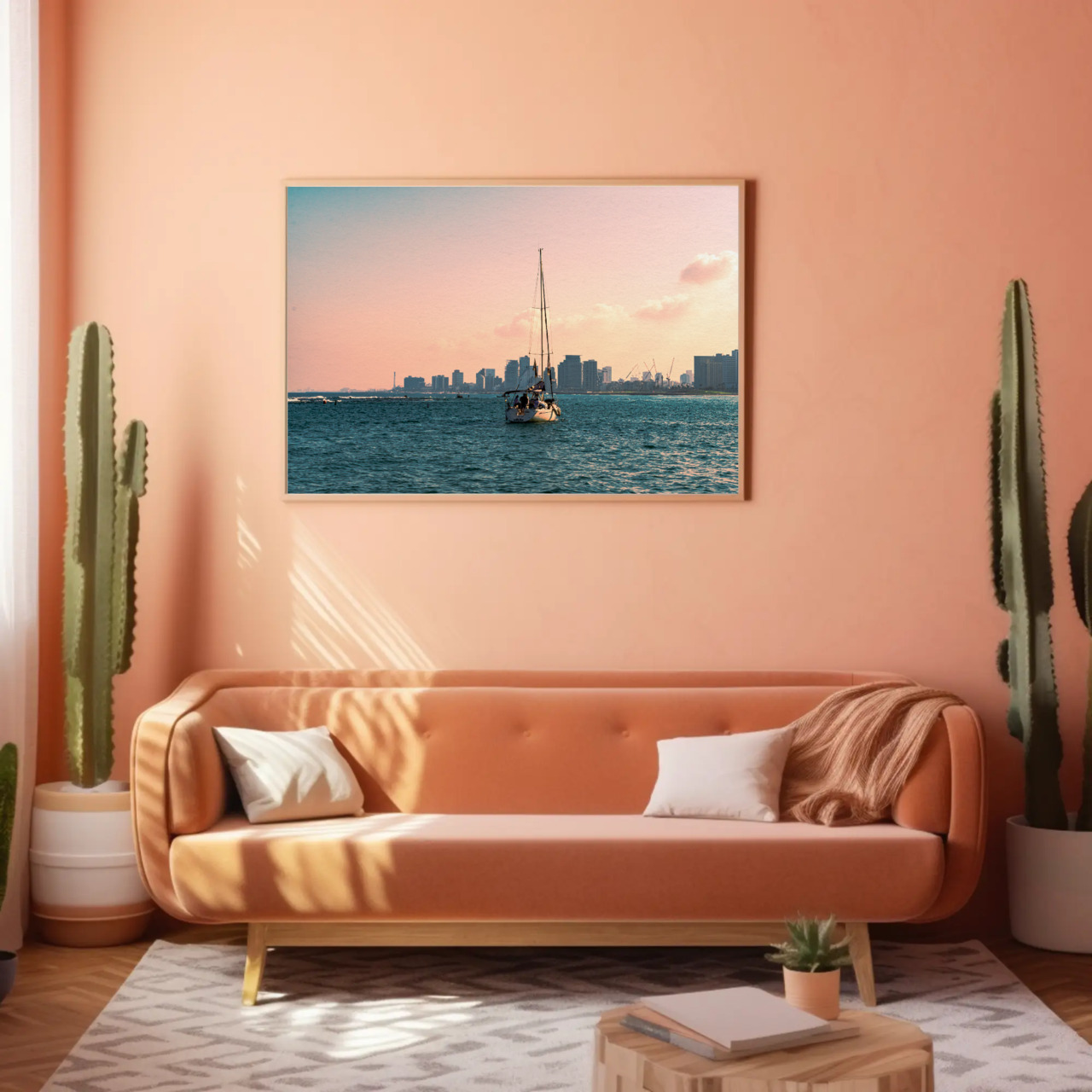 Coastal Sunset Fine Art Print, Beach Decor, Nautical Wall Art, Home Decoration, Gift for Art Lovers product thumbnail image