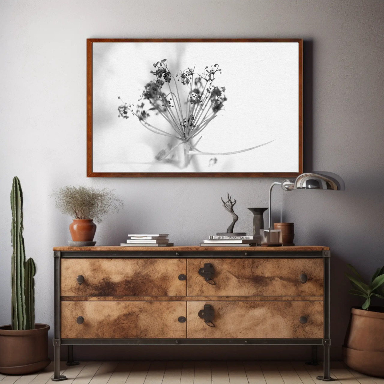 Elegant Black and White Flower Art Print, Framed Wall Decor, Botanical Home Decor, Minimalist Artwork, Gift for Nature Lovers product thumbnail image Elegant Black and White Flower Art Print, Framed Wall Decor, Botanical Home Decor, Minimalist Artwork, Gift for Nature Lovers product thumbnail image