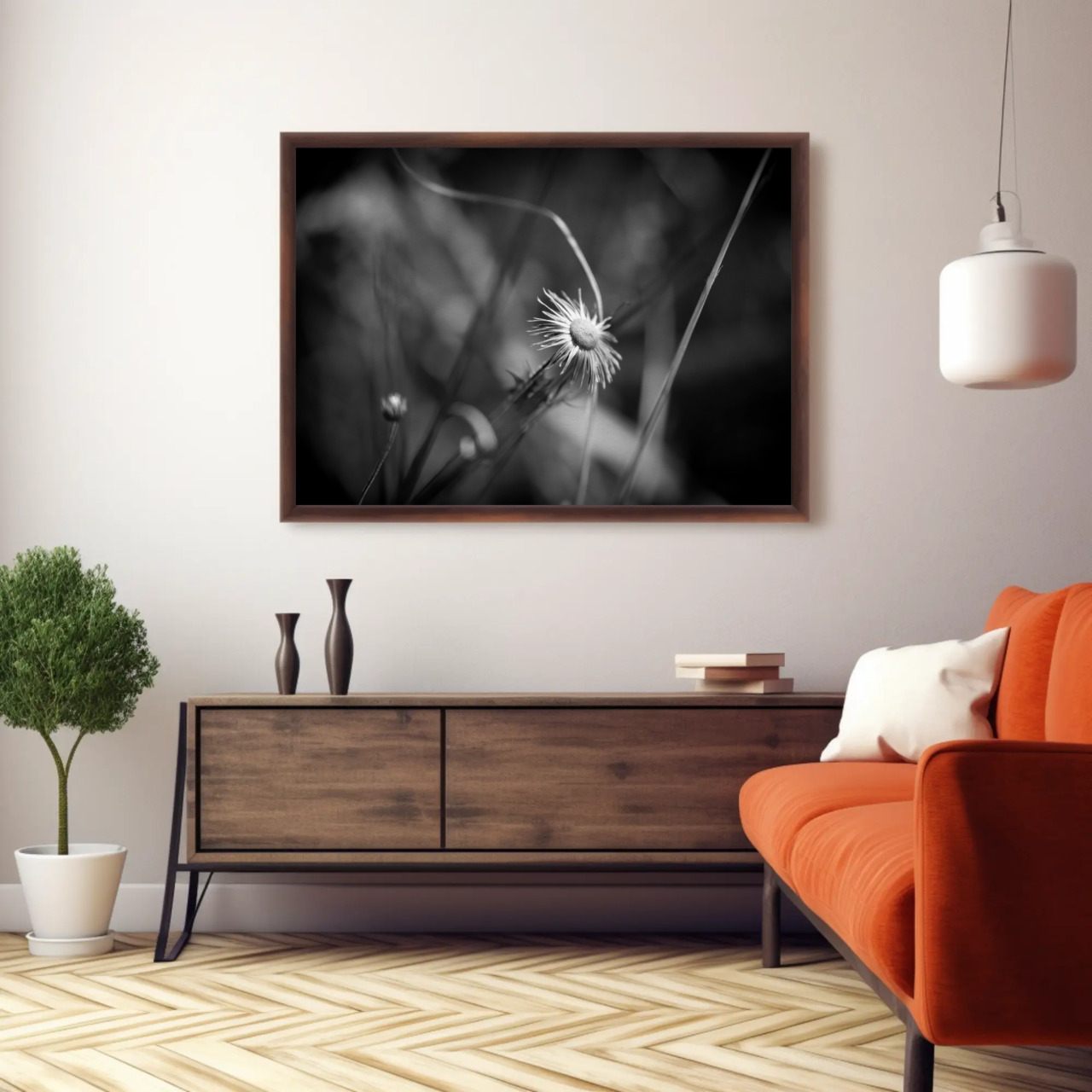 Elegant Floral Fine Art Prints, Nature Wall Decor, Black &amp; White Photography, Home Office Art, Gift for Nature Lovers product thumbnail image