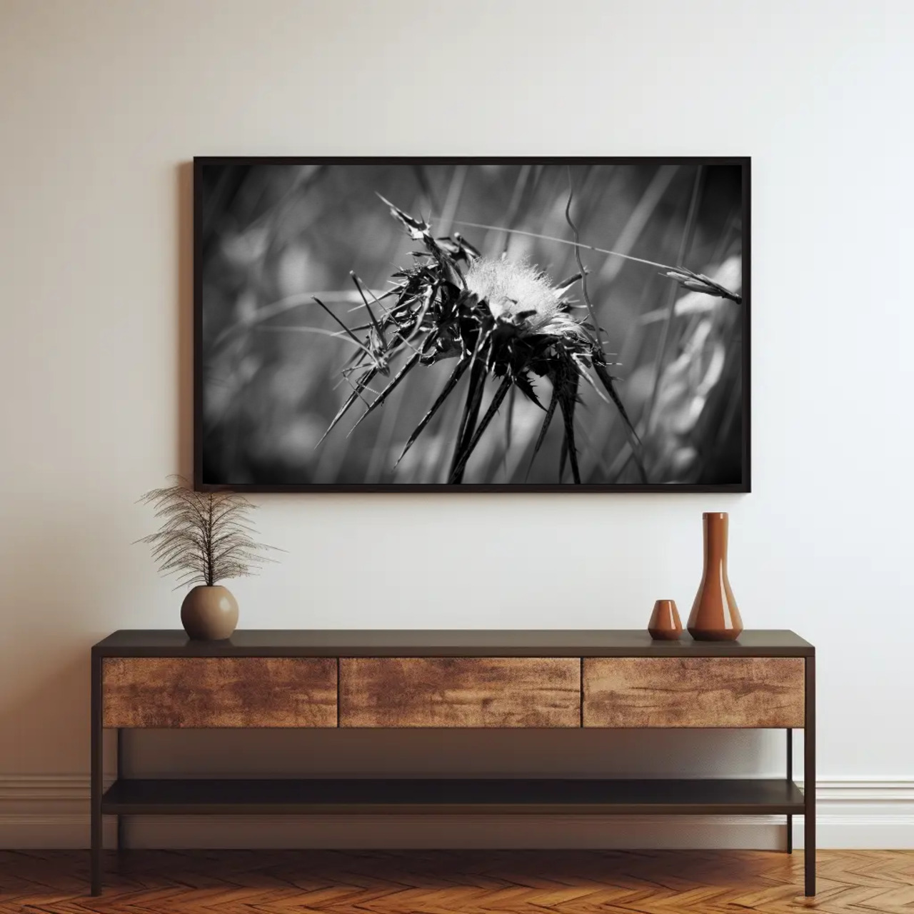 Monochrome Fine Art Prints with Passepartout Frame, Nature Decor, Wall Art, Gift Ideas, Office Decor, Home Aesthetic