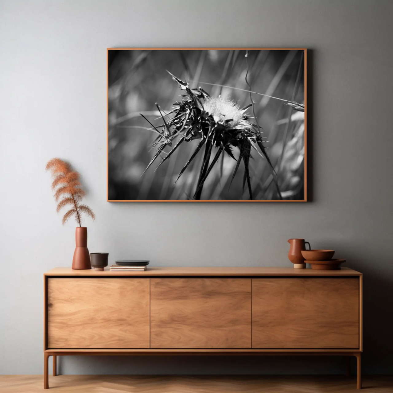 Monochrome Fine Art Prints with Passepartout Frame, Nature Decor, Wall Art, Gift Ideas, Office Decor, Home Aesthetic product thumbnail image