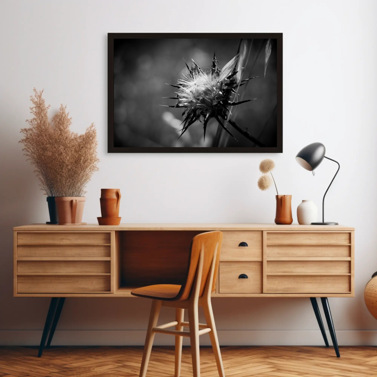 Elegant Floral Fine Art Print for Home Decor, Black and White Wall Art, Stylish Gift, Modern Aesthetic Decor, Nature-Inspired Artwork product thumbnail image Elegant Floral Fine Art Print for Home Decor, Black and White Wall Art, Stylish Gift, Modern Aesthetic Decor, Nature-Inspired Artwork product thumbnail image