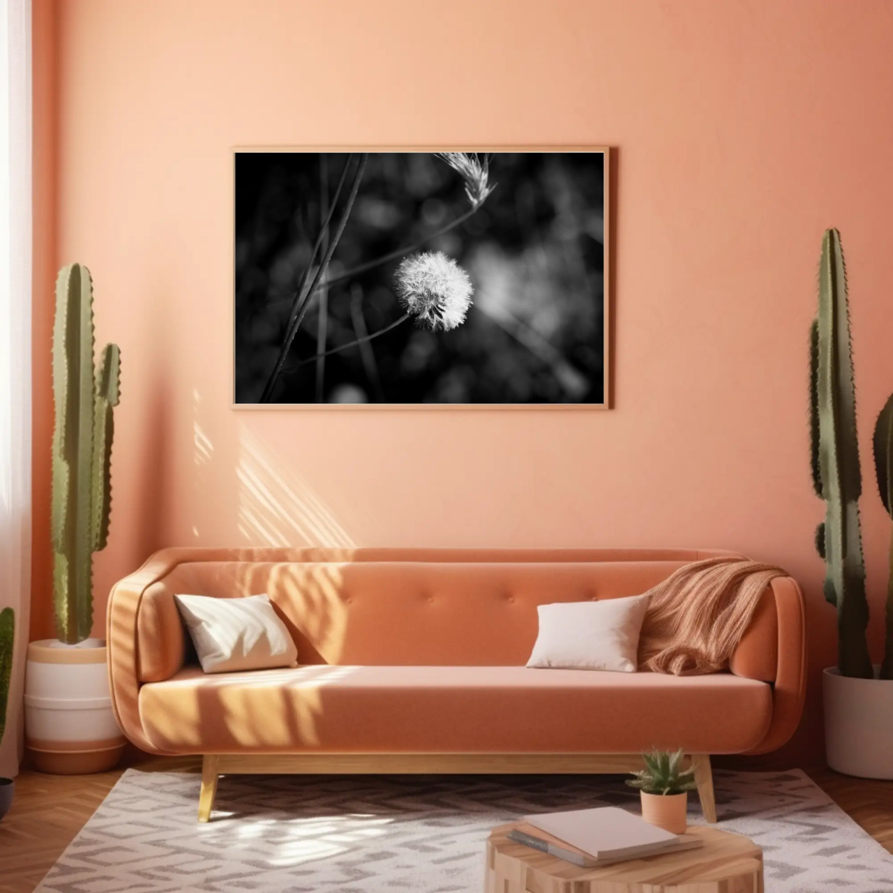 Elegant Black &amp; White Floral Fine Art Prints - Passepartout Framed Decor, Home Art, Gift for Her, Minimalist Wall Art, Nature Photography product thumbnail image