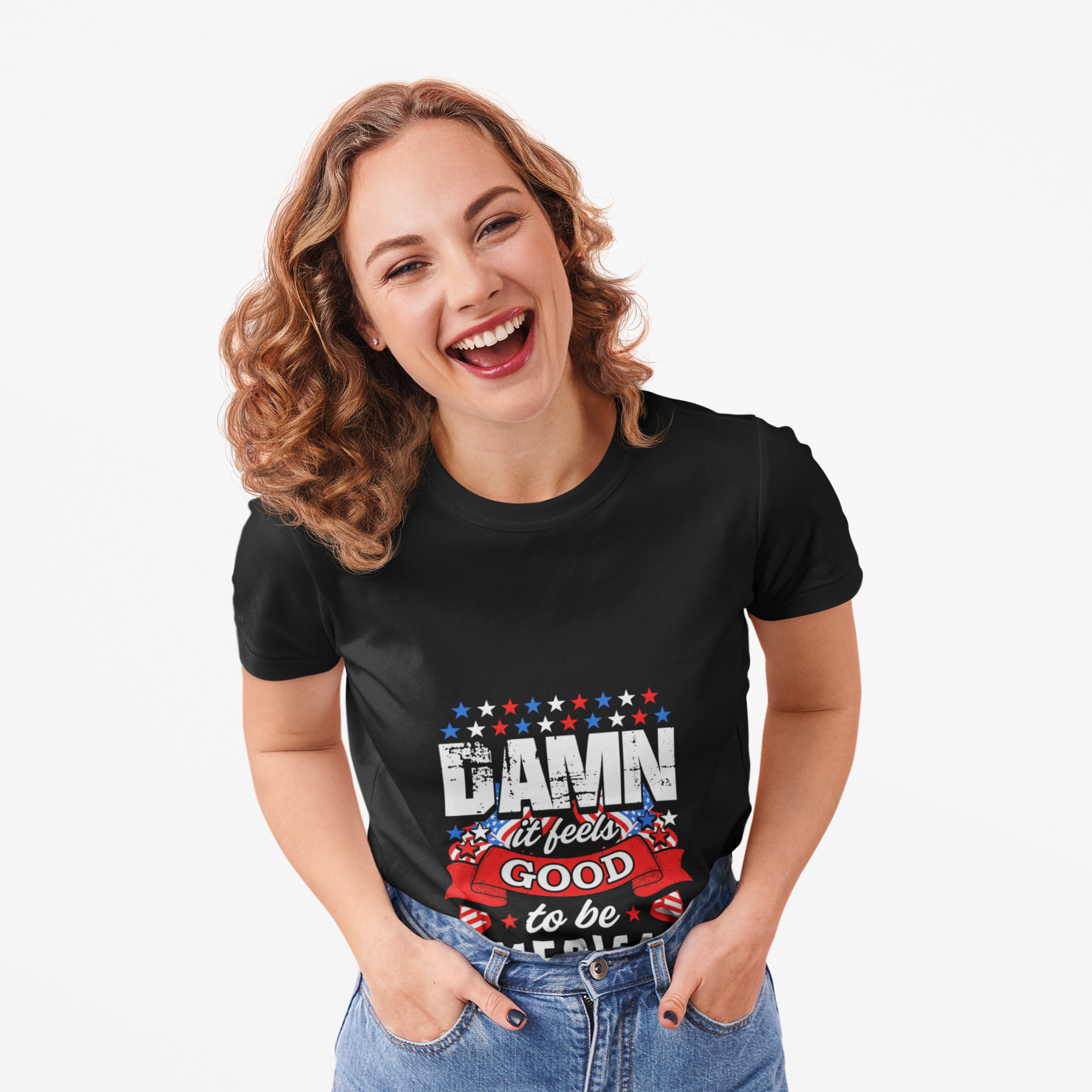 Patriotic Tee - Celebrate America, 4th of July Gift, Bold Statement, Veterans Gift product thumbnail image