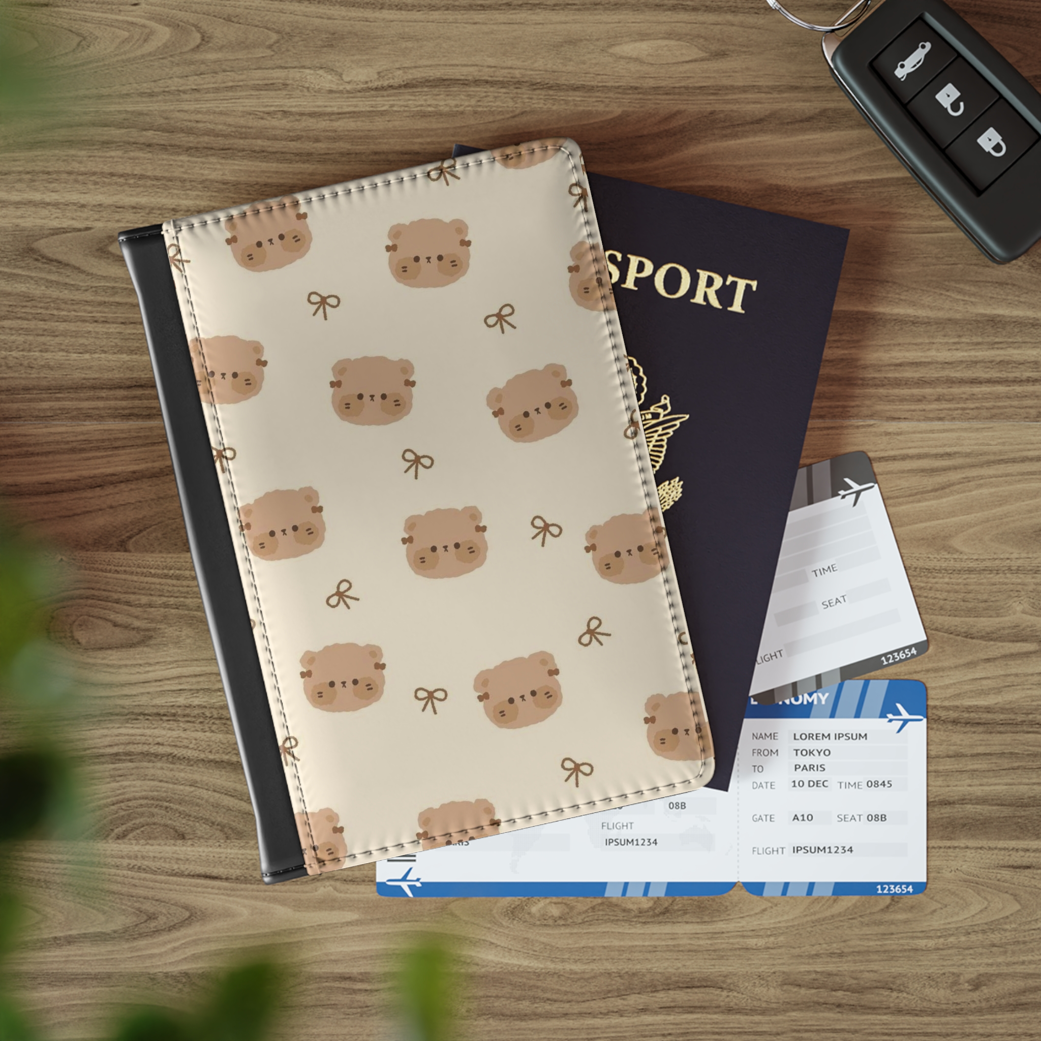 Personalized Travel Passport Holder, Elegant Travel Accessory, Passport Sleeve, Travelers, Custom Designs, Adventures, Birthday Gift ideas