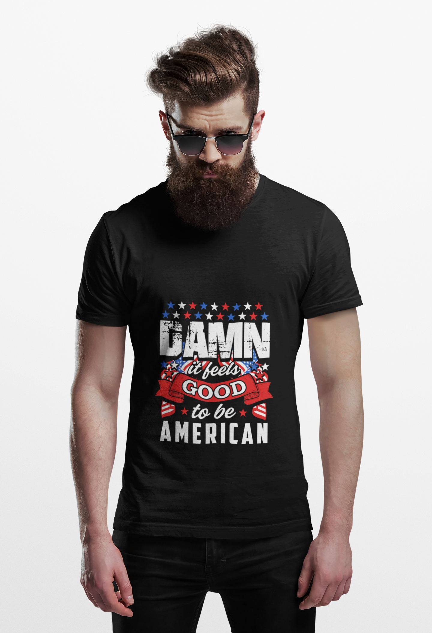 Patriotic Tee - Celebrate America, 4th of July Gift, Bold Statement, Veterans Gift product thumbnail image