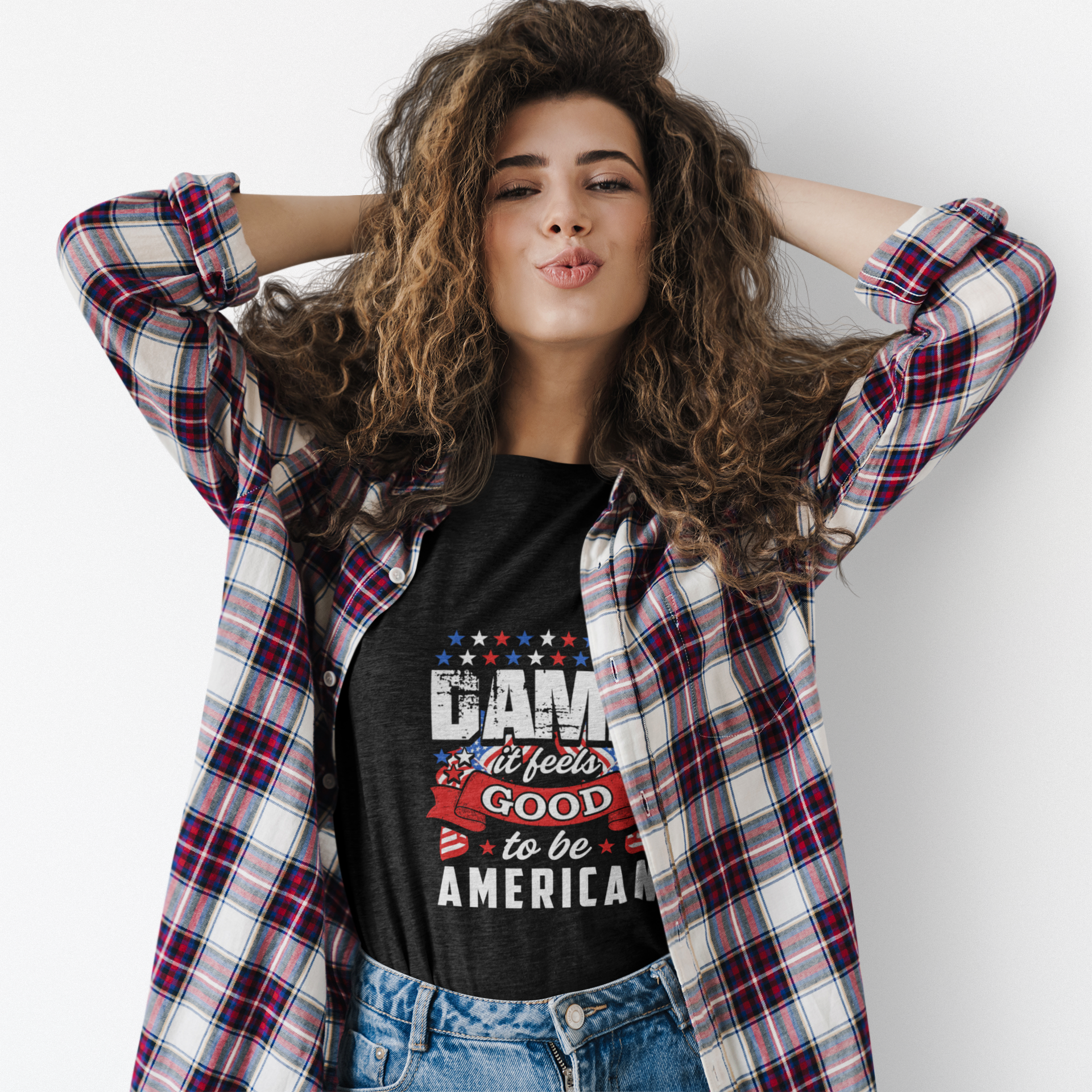 Patriotic Tee - Celebrate America, 4th of July Gift, Bold Statement, Veterans Gift product thumbnail image
