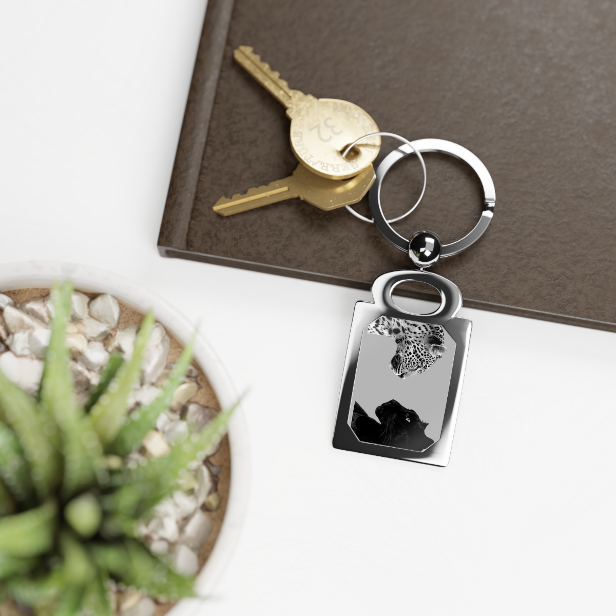 Personalized Rectangle Photo Keyring, Photo Keychain, Memorable, Home Keyring, Glossy Finish, Gifts ideas for Birthdays Weddings Anniversaries