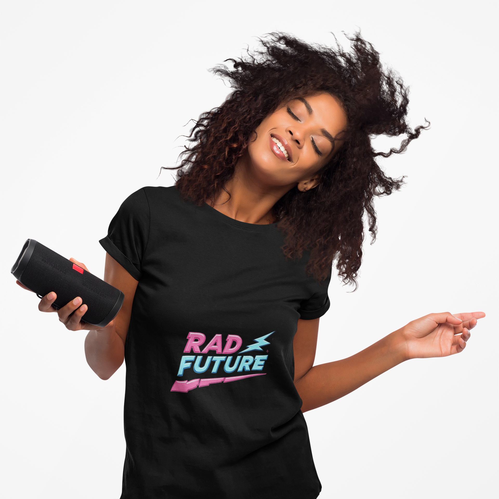 Retro Graphic Tee - RAD FUTURE, Casual Unisex Shirt, Vintage Style Top, Streetwear Essential, Gift for Trendsetters product thumbnail image