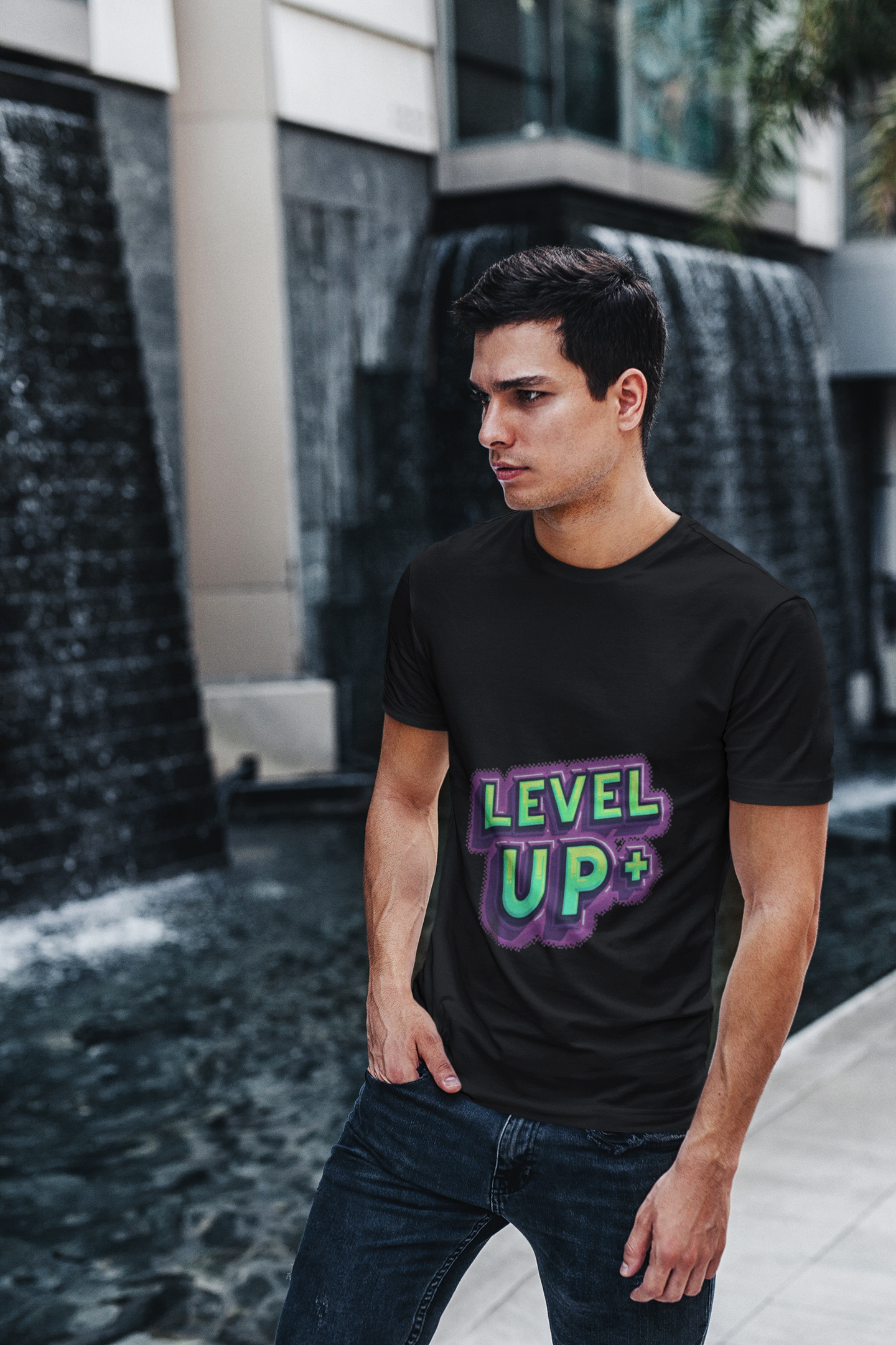 Level Up Video Game Unisex Tee product thumbnail image Level Up Video Game Unisex Tee product thumbnail image