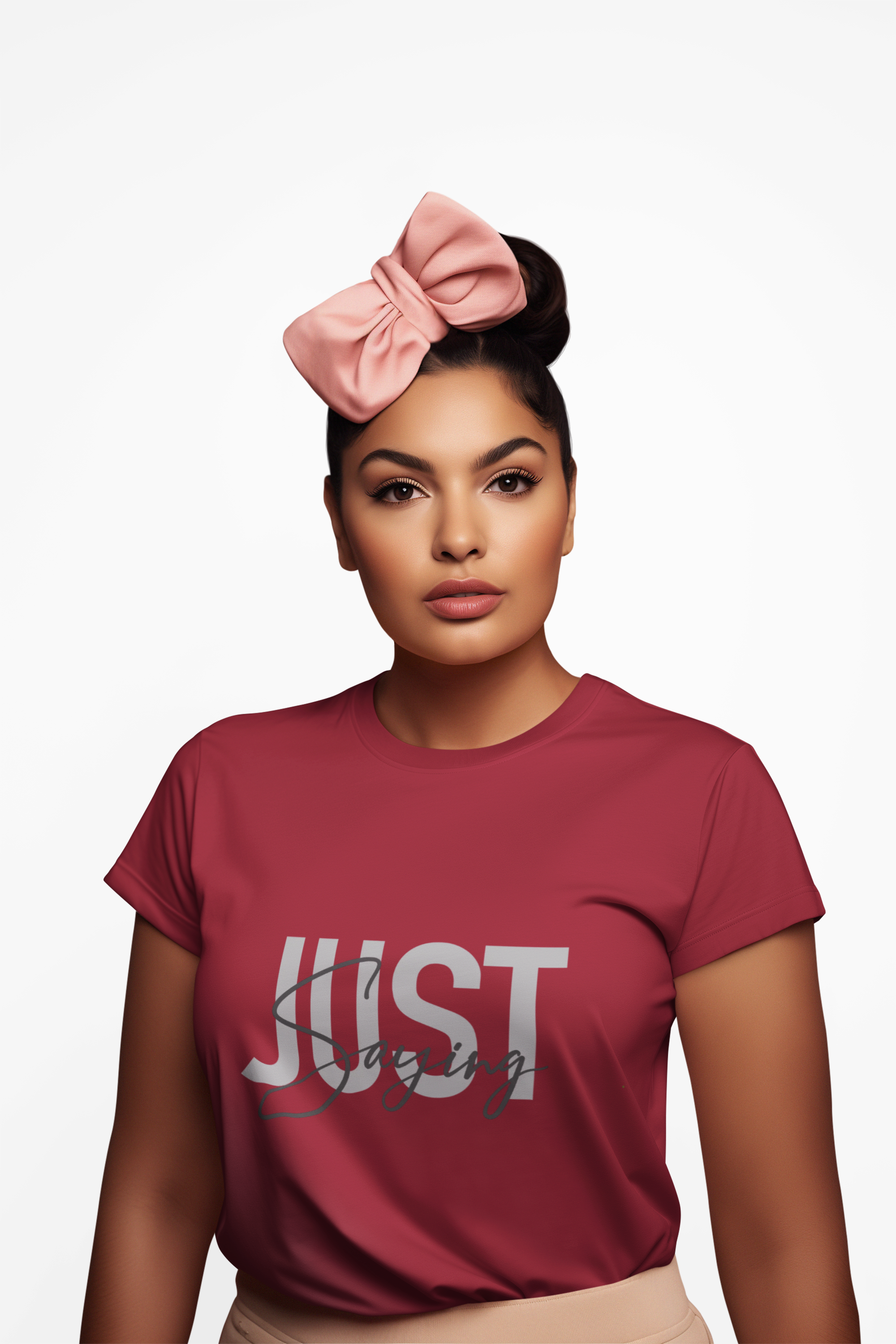 Stylish Just Saying Cotton Tee, Casual T-Shirt, Everyday Wear, Gift for Friends, Unisex Apparel product thumbnail image