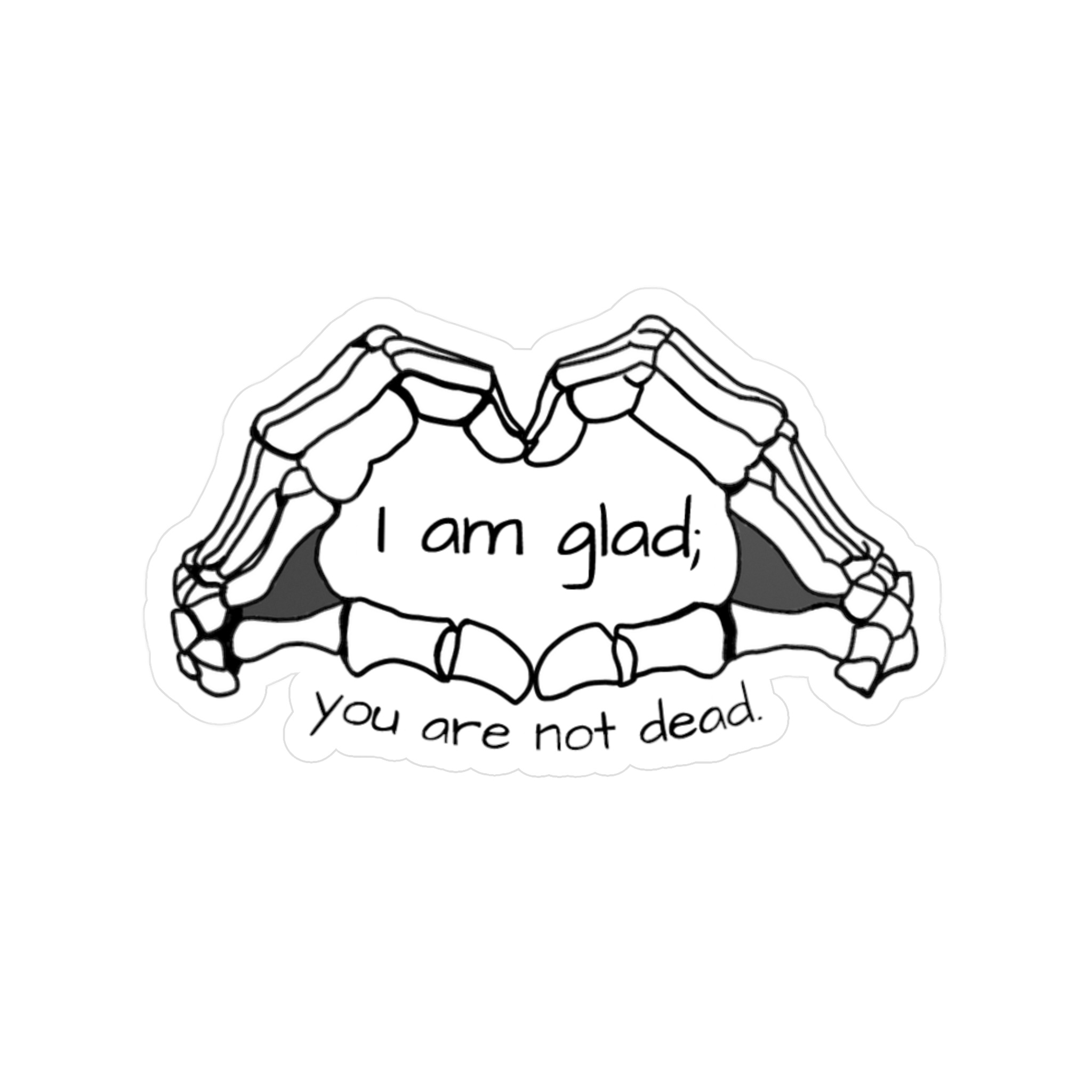 Skeleton Heart Sticker | Fall Collection