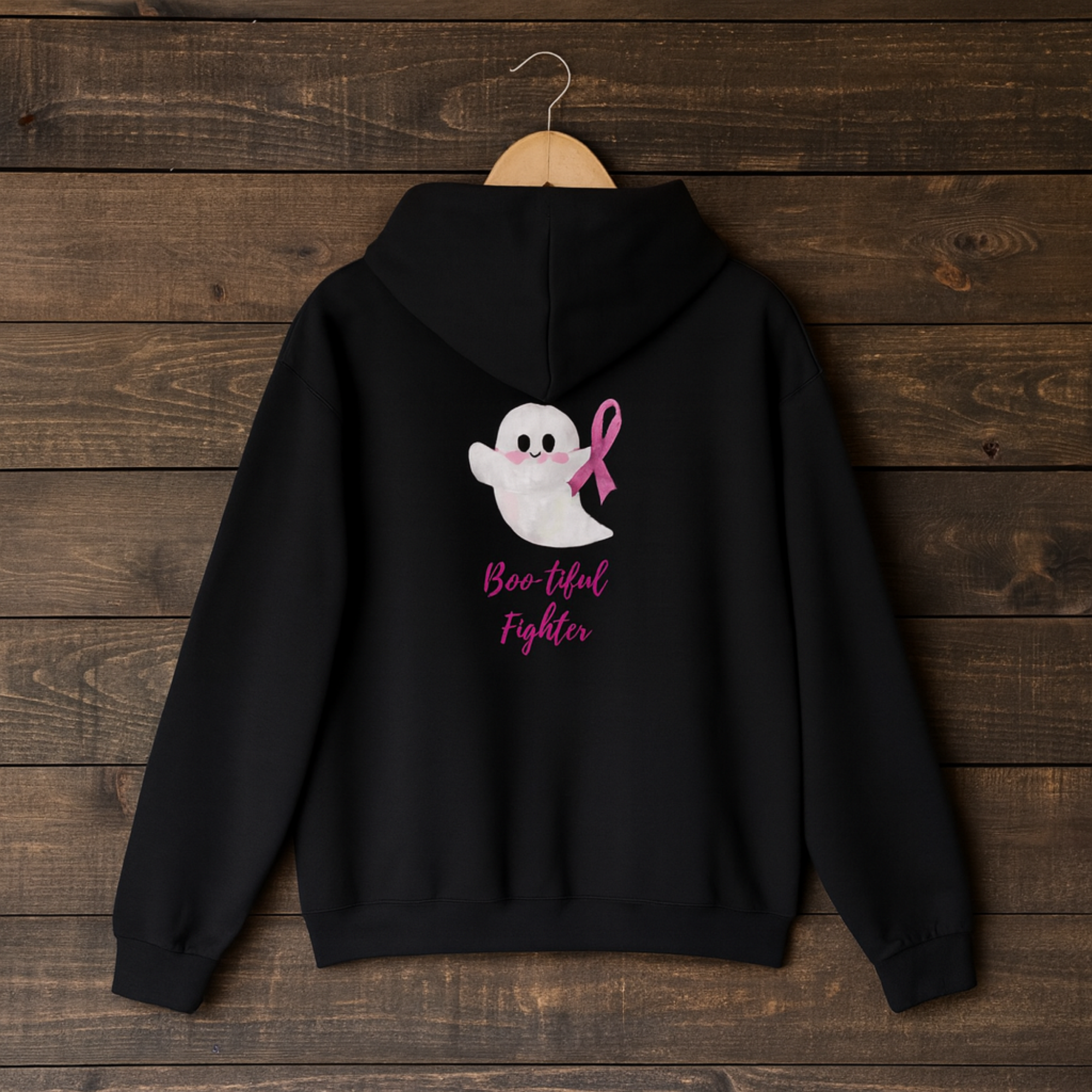 Inspirational Ghost Hoodie, Breast Cancer Awareness Sweatshirt, Comfortable Unisex Hoodie, Gift for Supporters, Cozy Fashion product thumbnail image Inspirational Ghost Hoodie, Breast Cancer Awareness Sweatshirt, Comfortable Unisex Hoodie, Gift for Supporters, Cozy Fashion product thumbnail image