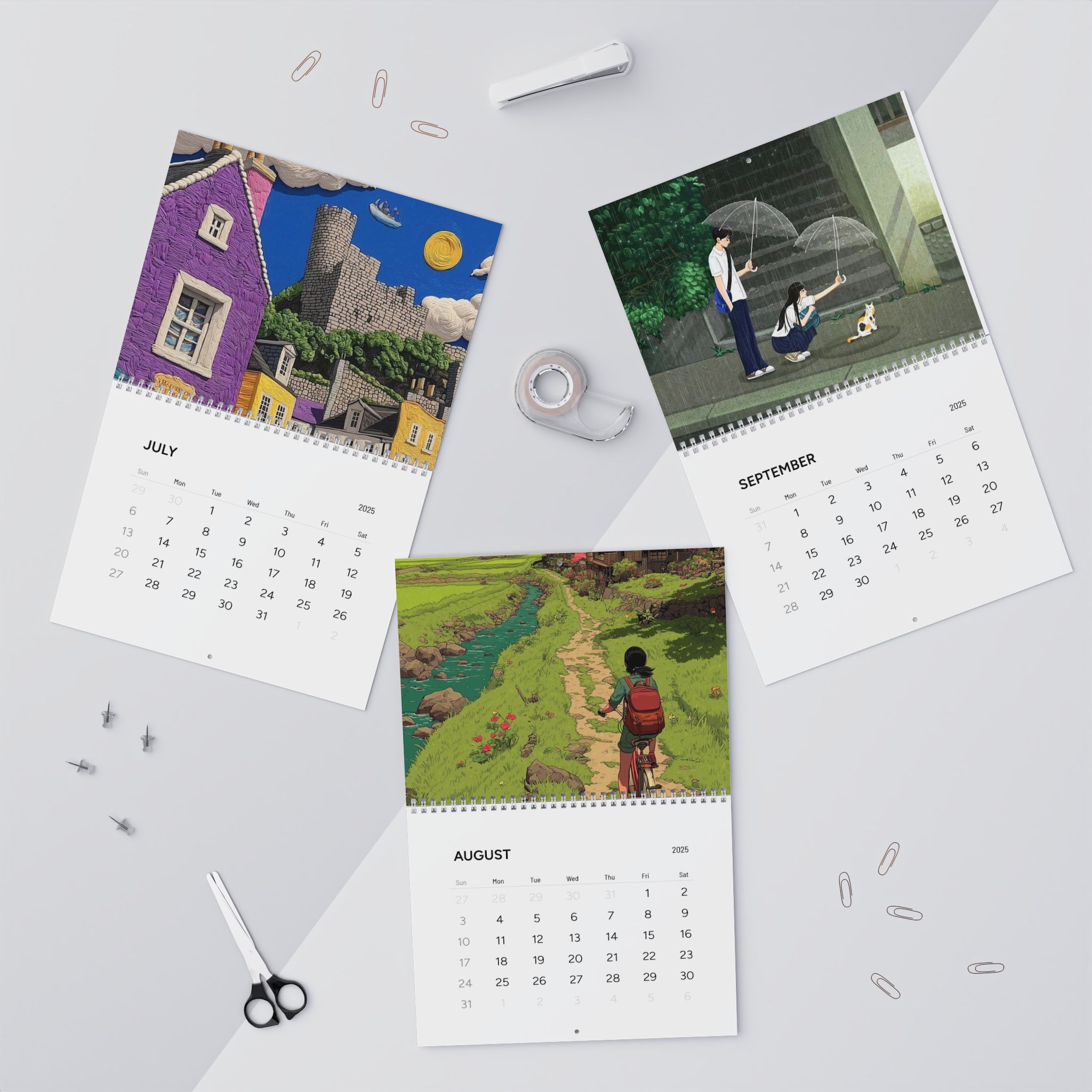 Personalized Wall Calendar 2025, Yearly Calendar, Monthly Planner, Home Office, Travel Accessory, New Year, Reminder, Teachers, Custom Gift ideas product thumbnail image Personalized Wall Calendar 2025, Yearly Calendar, Monthly Planner, Home Office, Travel Accessory, New Year, Reminder, Teachers, Custom Gift ideas product thumbnail image