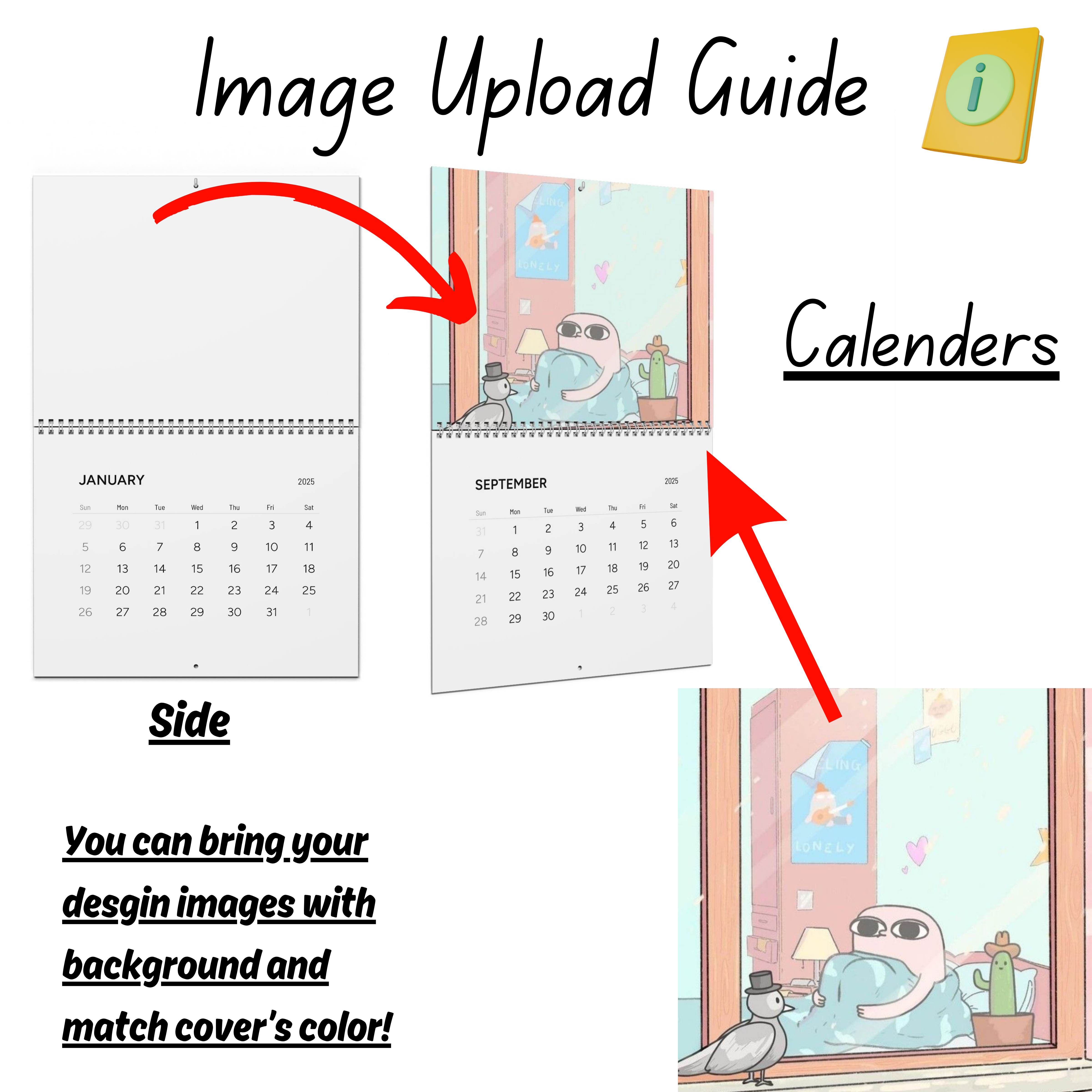 Personalized Wall Calendar 2025, Yearly Calendar, Monthly Planner, Home Office, Travel Accessory, New Year, Reminder, Teachers, Custom Gift ideas product thumbnail image Personalized Wall Calendar 2025, Yearly Calendar, Monthly Planner, Home Office, Travel Accessory, New Year, Reminder, Teachers, Custom Gift ideas product thumbnail image