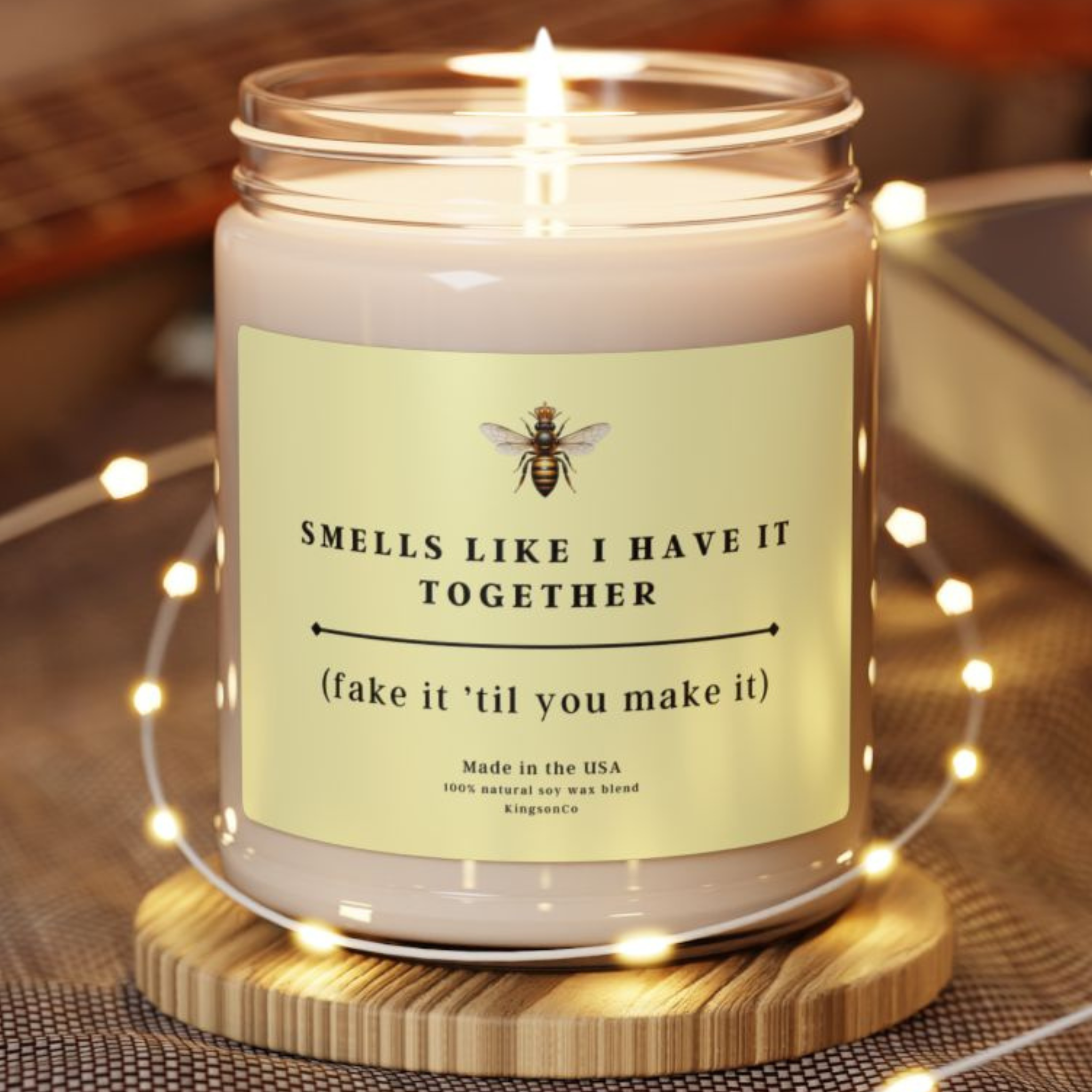 Scented Soy Candle: "Smells Like I Have It All Together" - Perfect Gift for Friends, Home Decor, Self-Care, Aromatherapy, Unique Candle product thumbnail image Scented Soy Candle: "Smells Like I Have It All Together" - Perfect Gift for Friends, Home Decor, Self-Care, Aromatherapy, Unique Candle product thumbnail image