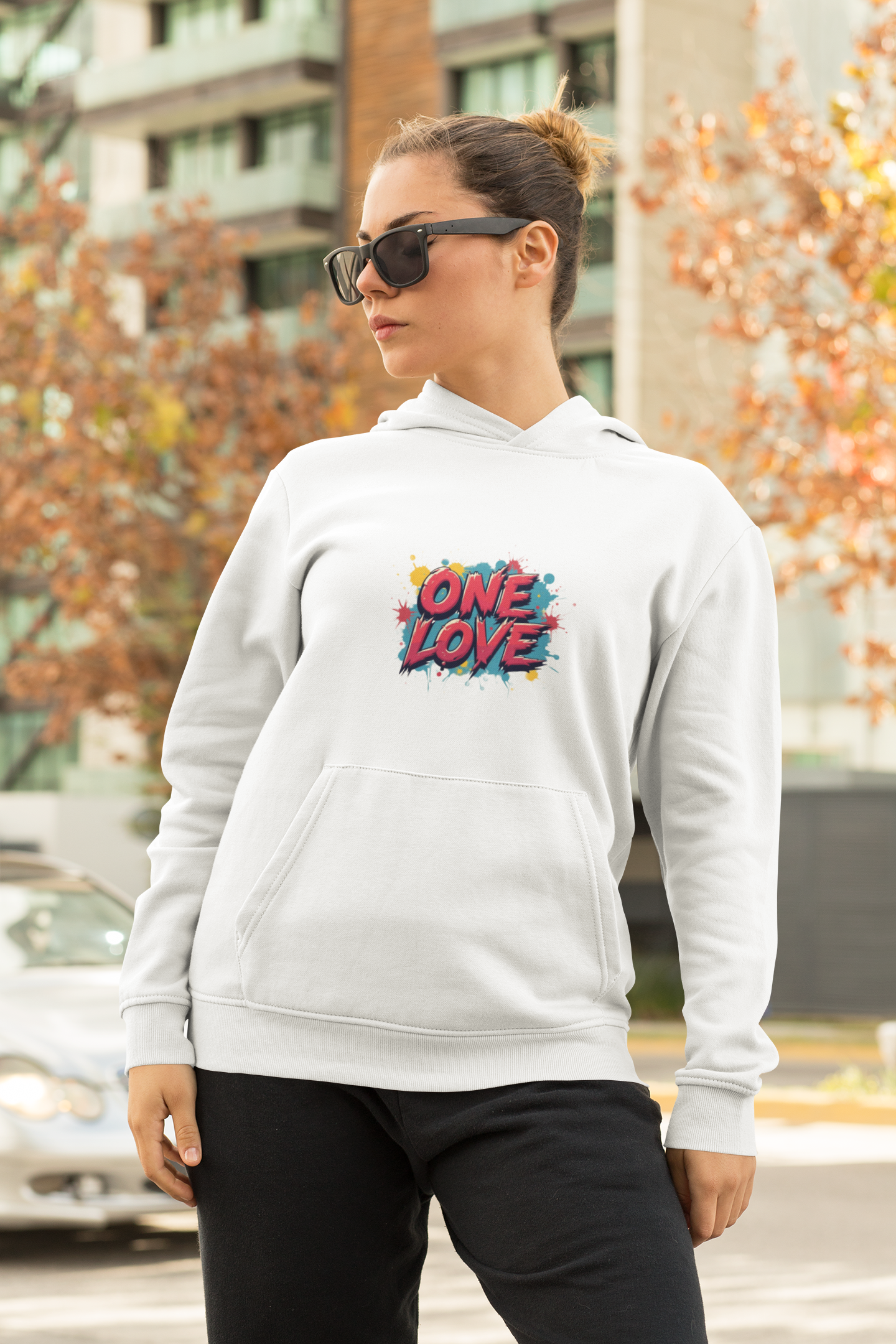 One Love Hooded Sweatshirt - Cozy Ladies product thumbnail image One Love Hooded Sweatshirt - Cozy Ladies product thumbnail image