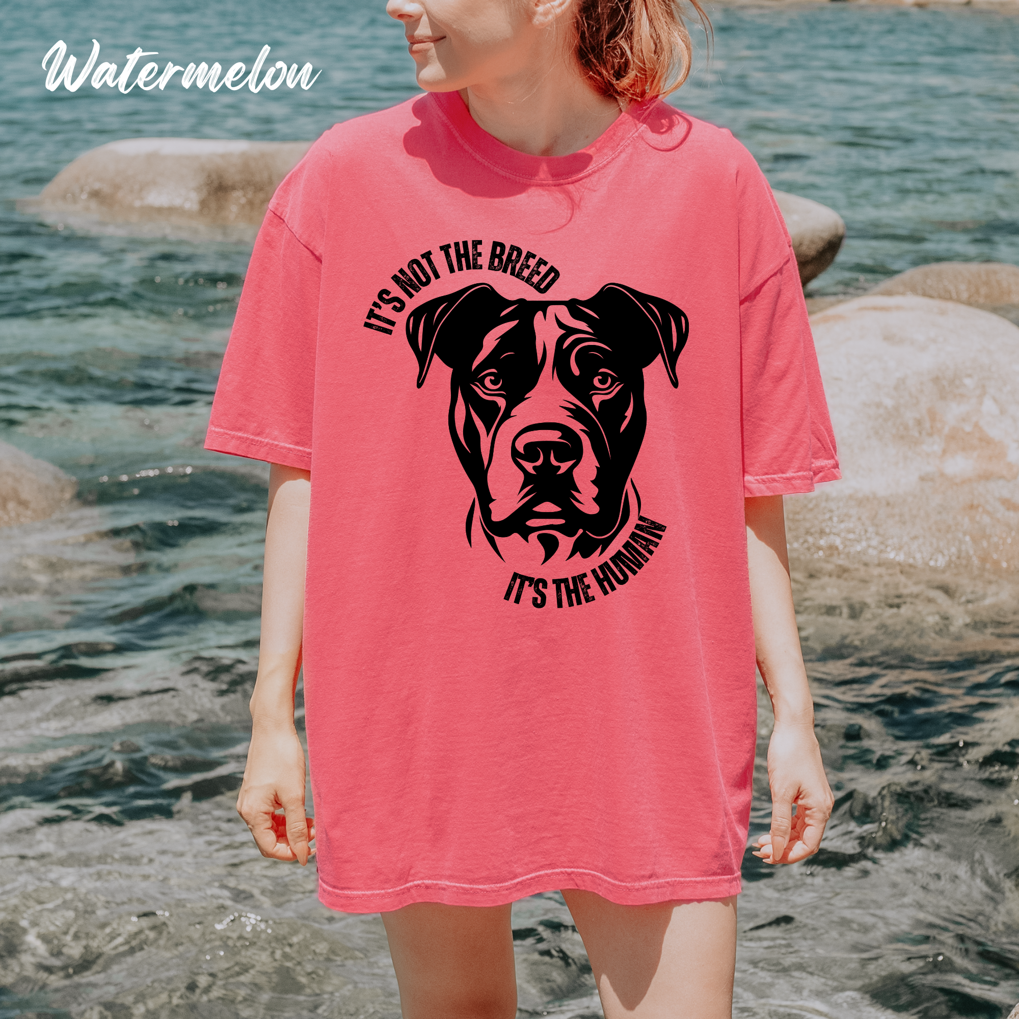 It's Not The Breed, It's The Human Pitbull Awareness Unisex Tee product thumbnail image It's Not The Breed, It's The Human Pitbull Awareness Unisex Tee product thumbnail image