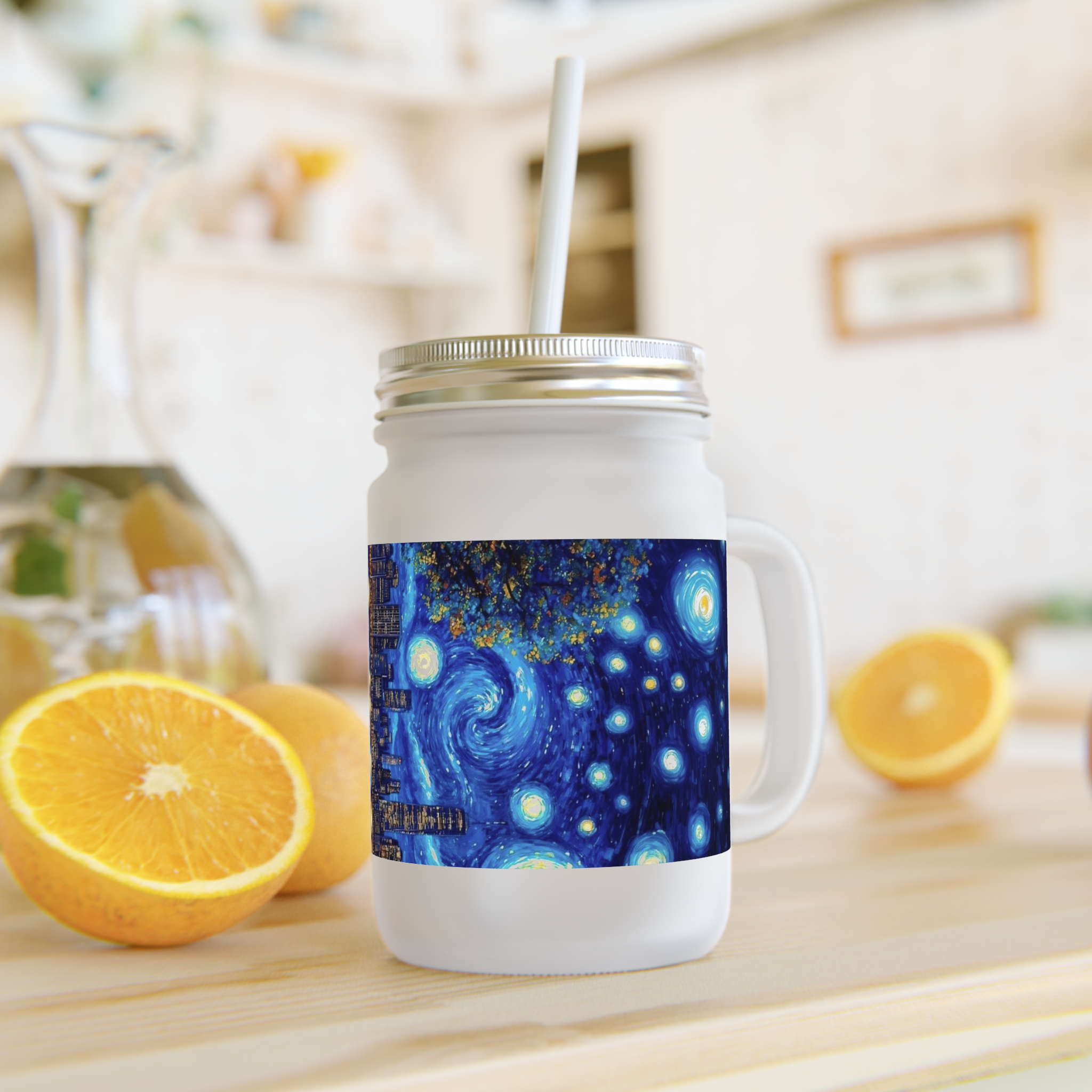Personalized Frosted Mason Jar Mug, Drinkware, Outdoor Events, Rustic Kitchen Decor, Weddings, Parties, Birthdays, Seasonal Custom Gifts product thumbnail image Personalized Frosted Mason Jar Mug, Drinkware, Outdoor Events, Rustic Kitchen Decor, Weddings, Parties, Birthdays, Seasonal Custom Gifts product thumbnail image