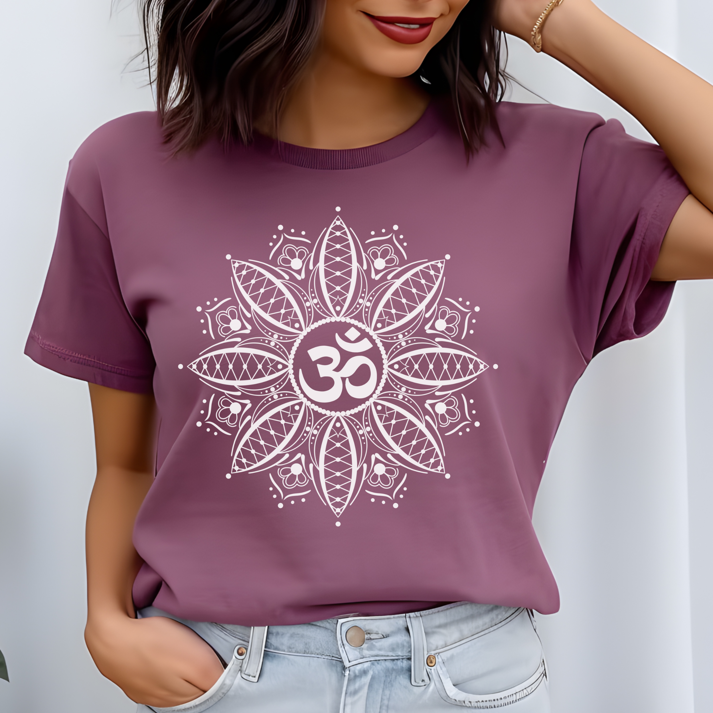 Om Mandala T-Shirt product thumbnail image Om Mandala T-Shirt product thumbnail image