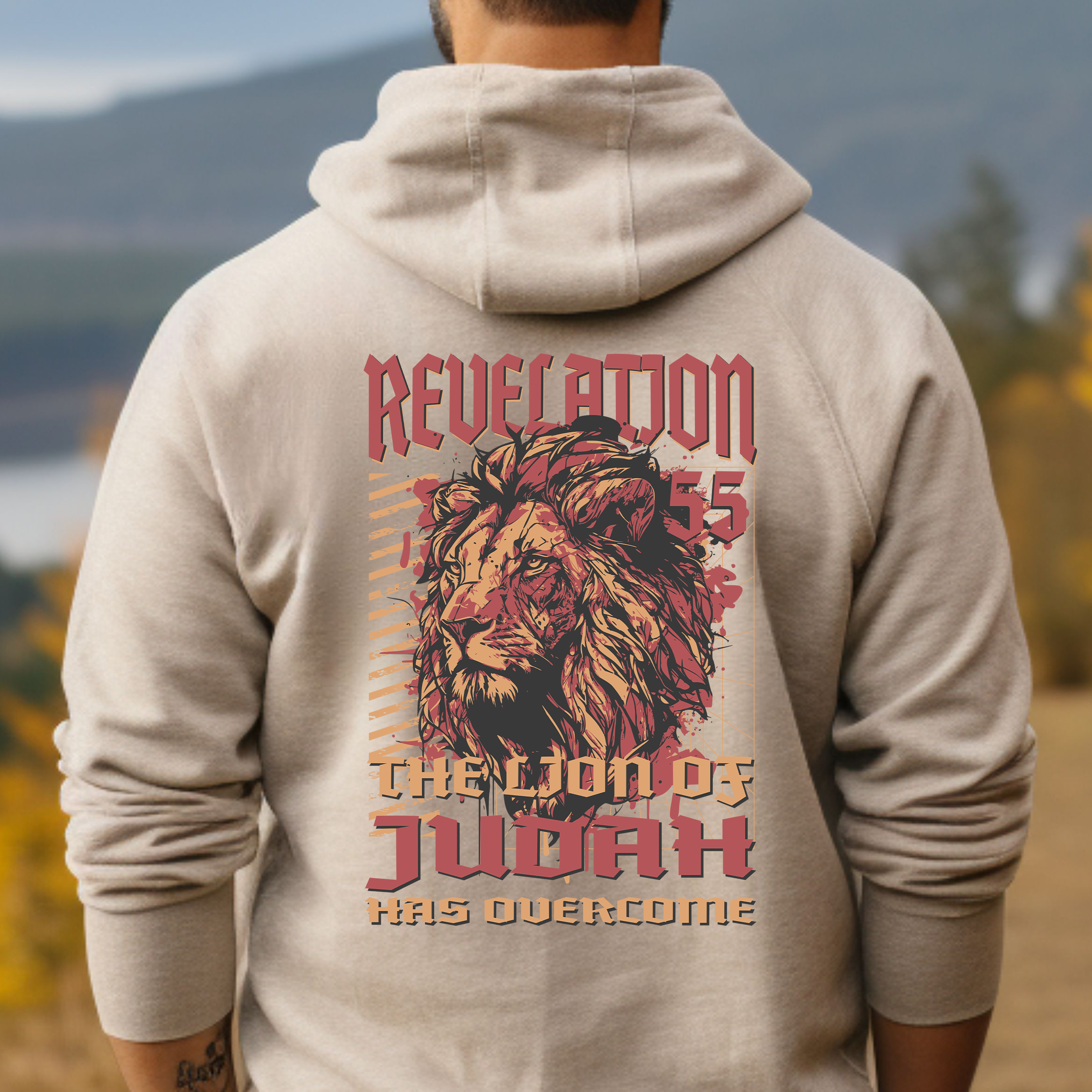Revelation 5:5 - Lion of Judah Has Overcome Hoodie product thumbnail image Revelation 5:5 - Lion of Judah Has Overcome Hoodie product thumbnail image
