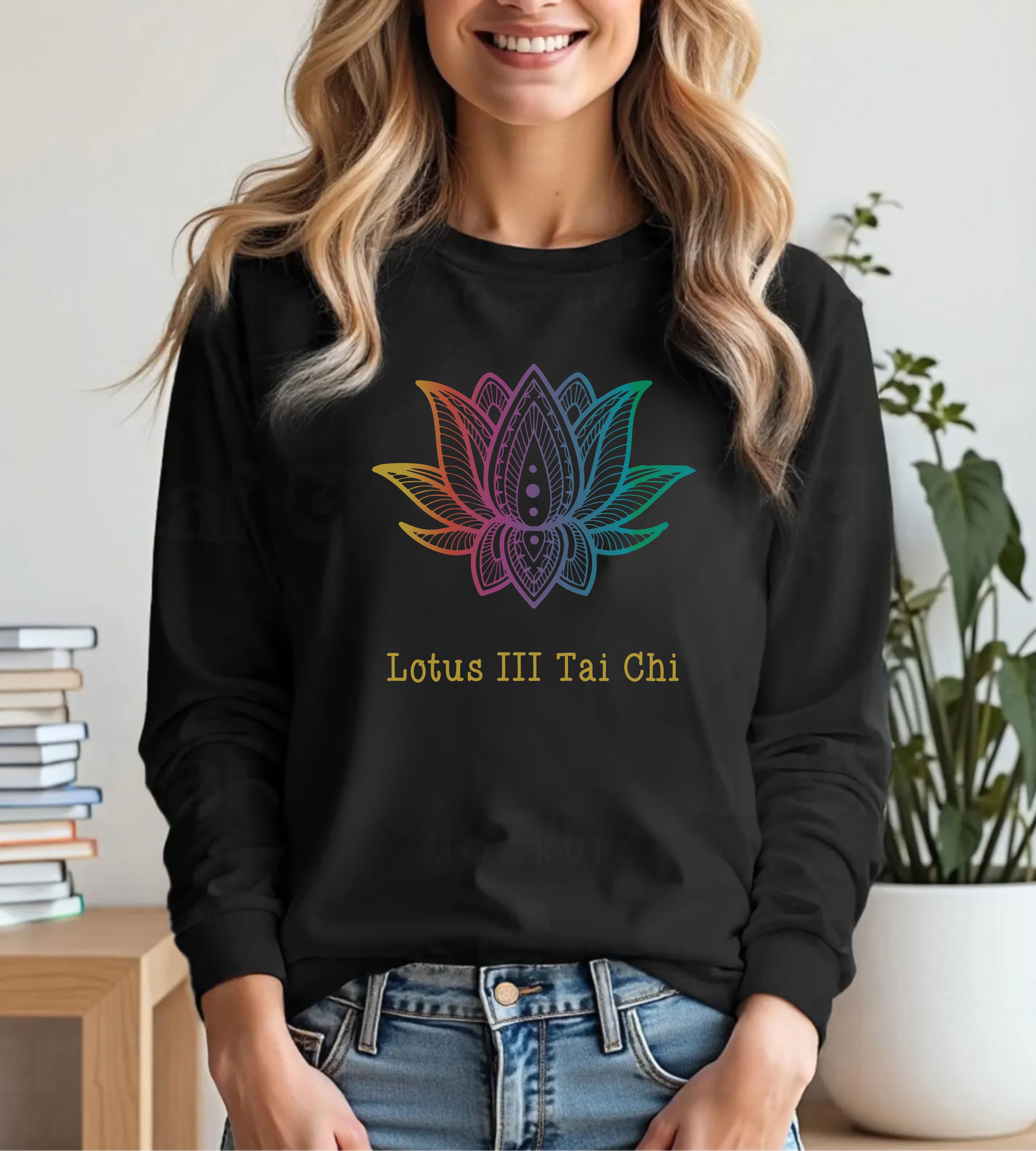 Custom Lotus Rainbow Tai Chi Unisex Ultra Cotton Long Sleeve Tee product thumbnail image Custom Lotus Rainbow Tai Chi Unisex Ultra Cotton Long Sleeve Tee product thumbnail image