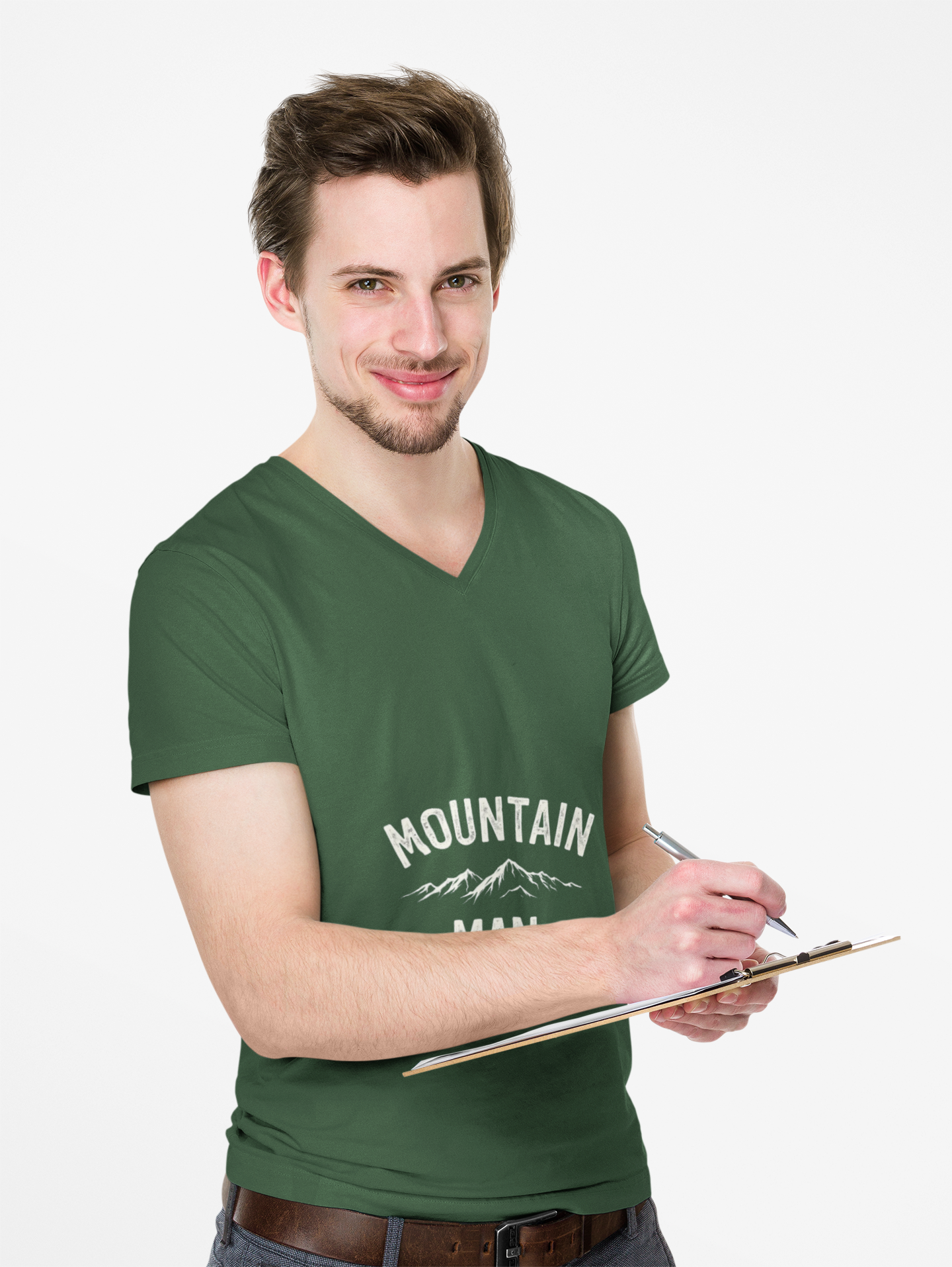Mountain Man Heavy Cotton Tee | Outdoor Adventure Shirt for Him product thumbnail image