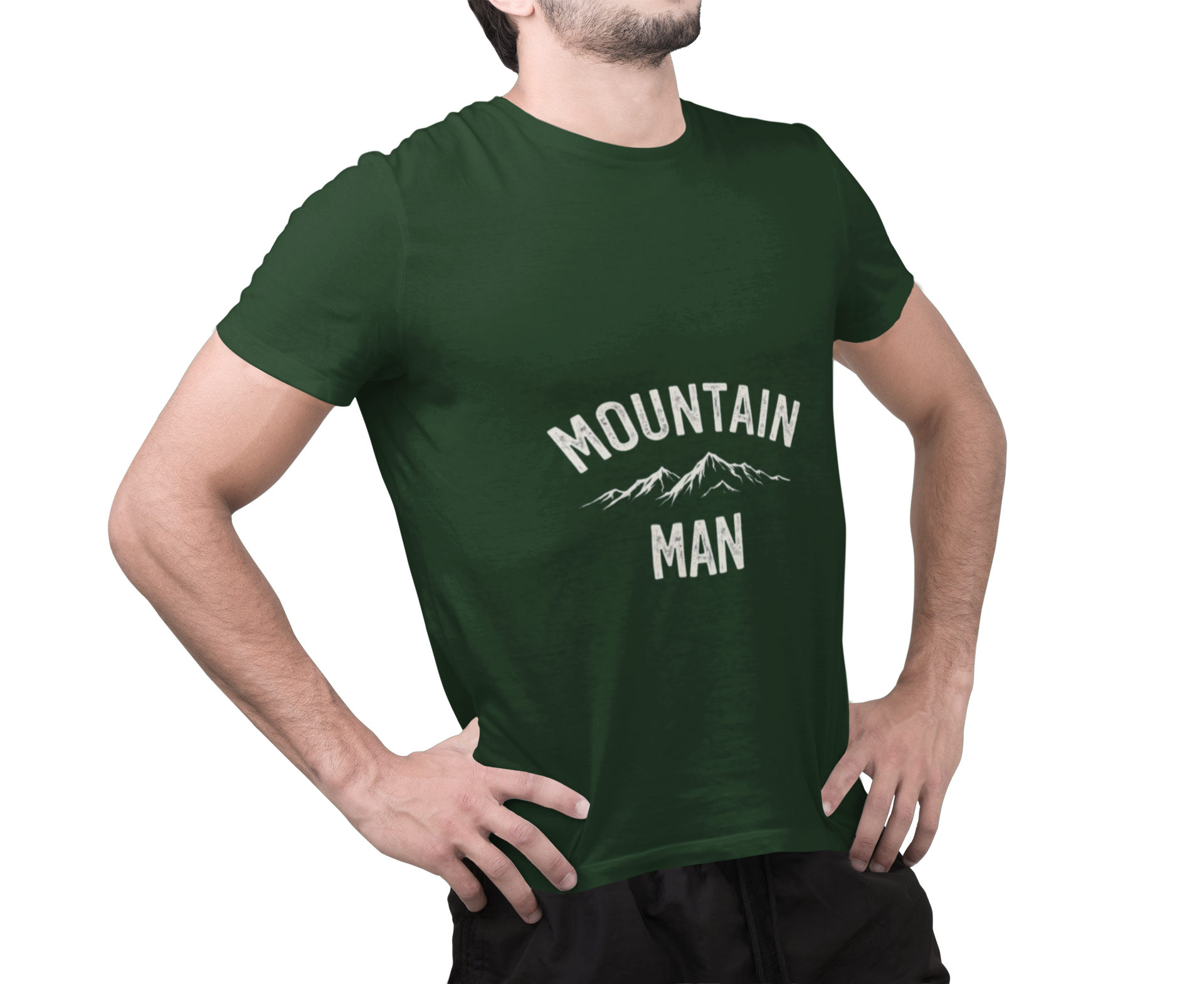 Mountain Man Heavy Cotton Tee | Outdoor Adventure Shirt for Him product thumbnail image