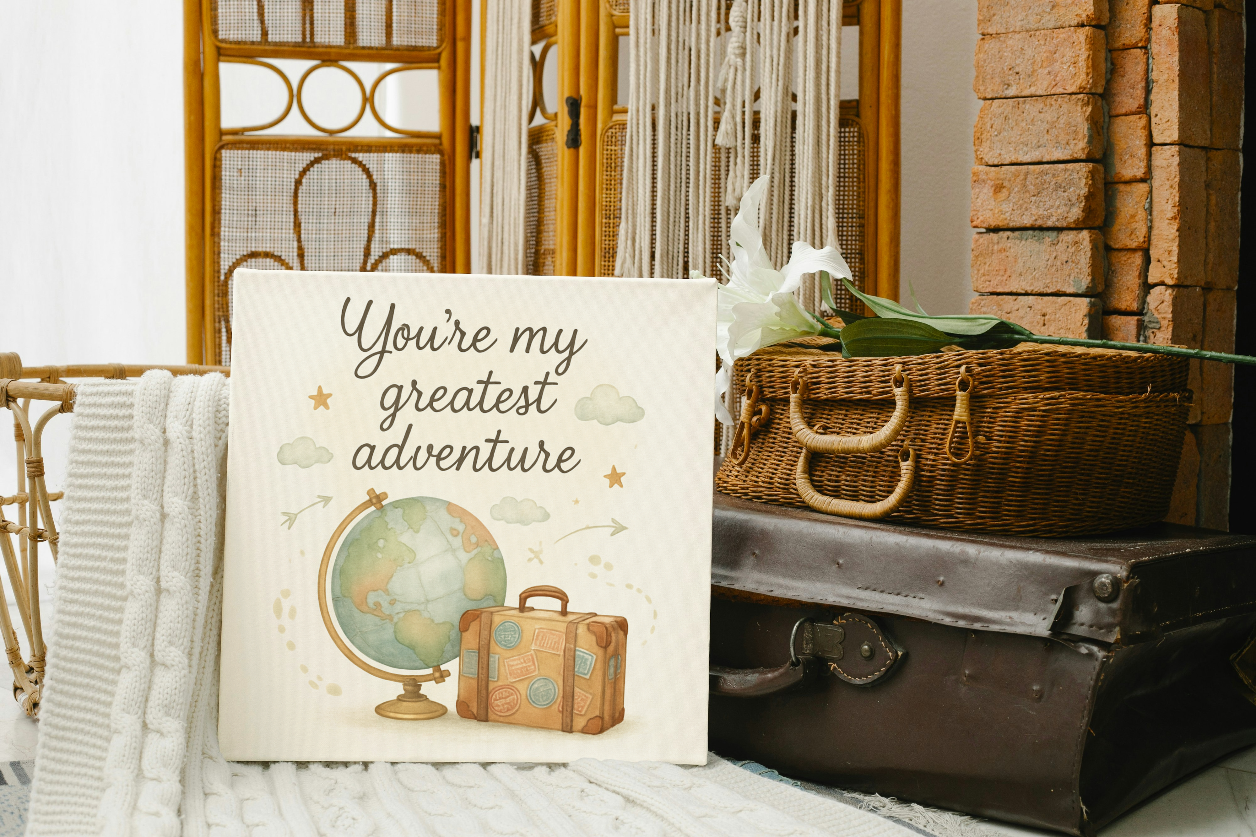 Nursery Canvas Print -"You're my greatest adventure"