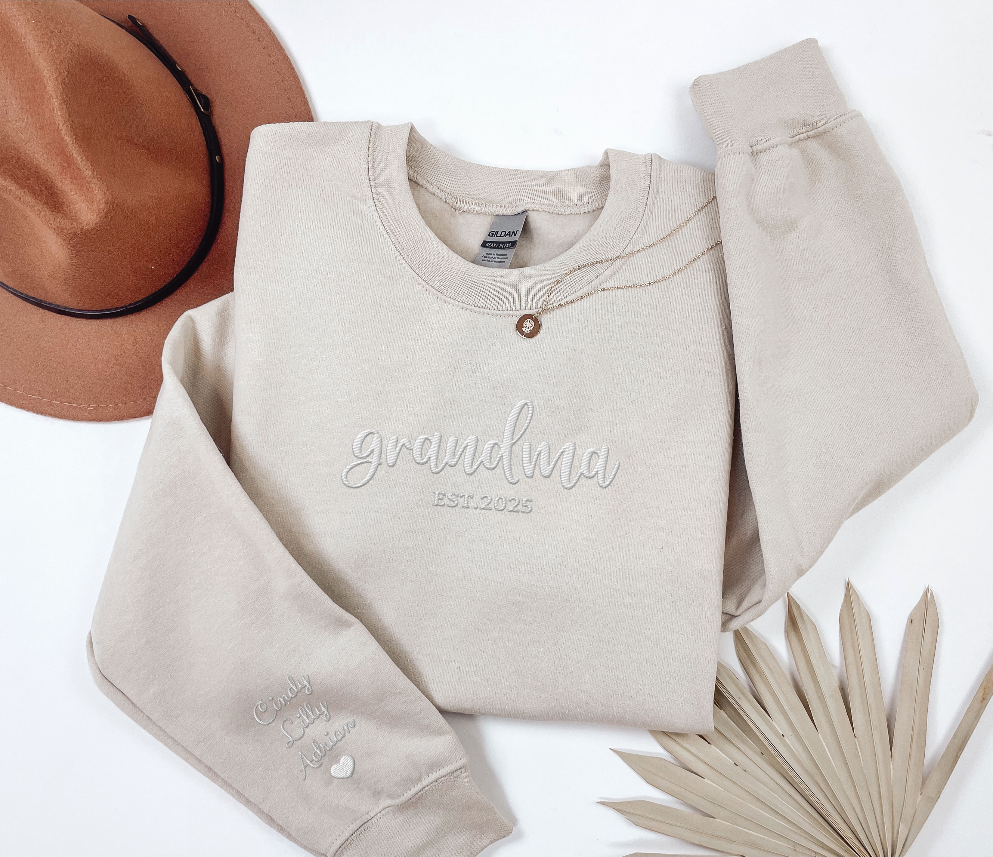 Personalized Grandma Sweatshirt – Gildan 18000 Crewneck | Custom EST Year & Grandkids Names | Nana/Mimi Gift | Cozy Unisex Fleece product thumbnail image Personalized Grandma Sweatshirt – Gildan 18000 Crewneck | Custom EST Year & Grandkids Names | Nana/Mimi Gift | Cozy Unisex Fleece product thumbnail image