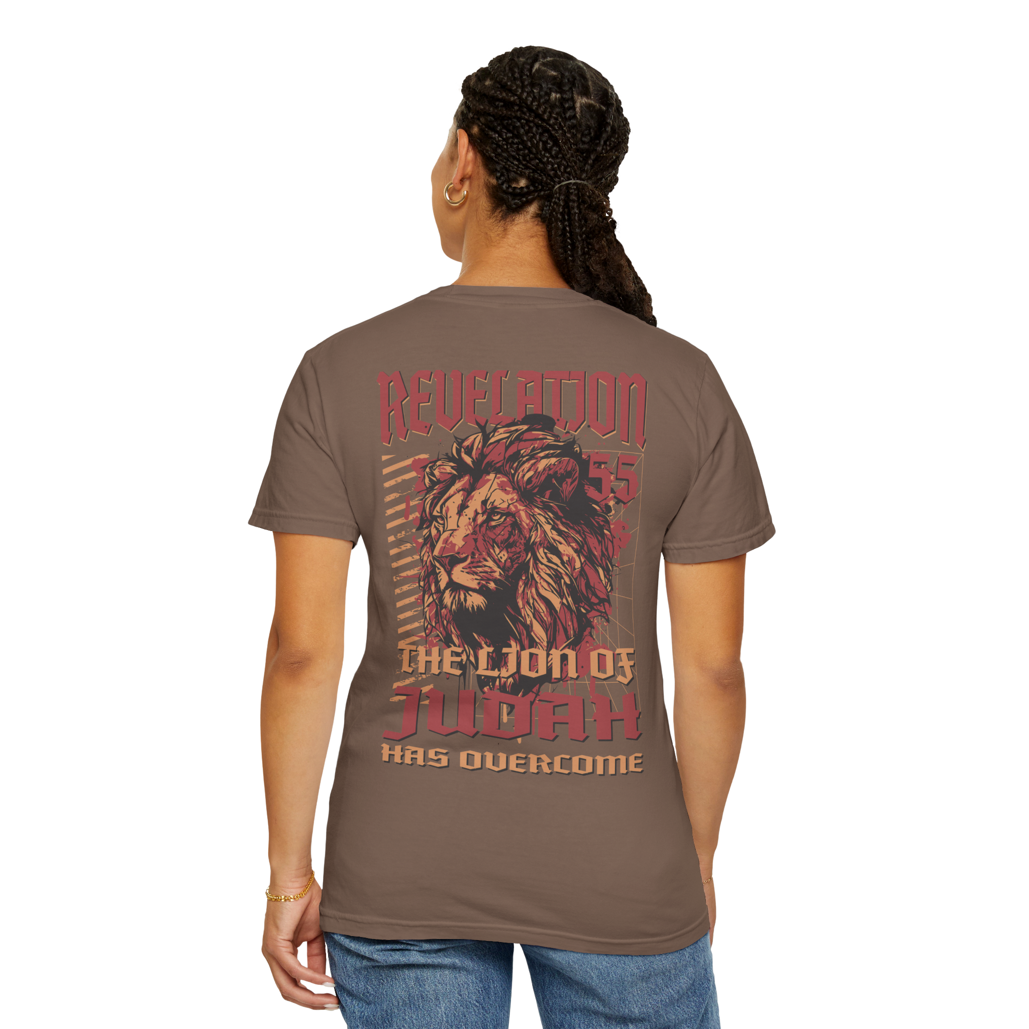 Revelation 5:5 - The Lion of Judah has Overcome Tshirt product thumbnail image Revelation 5:5 - The Lion of Judah has Overcome Tshirt product thumbnail image