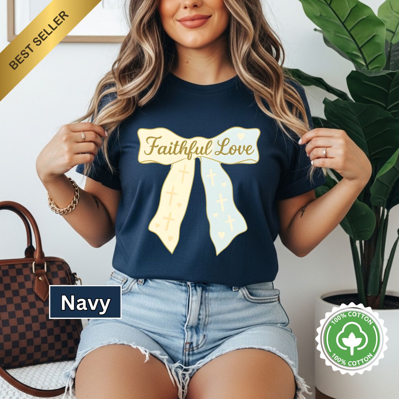 Faithful Love Christian Tee T-Shirt Faithful Love Unisex T-Shirt Inspirational Christian Tee, Gift for Believers, Faith Apparel, Religious Casual Wear product thumbnail image Faithful Love Christian Tee T-Shirt Faithful Love Unisex T-Shirt Inspirational Christian Tee, Gift for Believers, Faith Apparel, Religious Casual Wear product thumbnail image