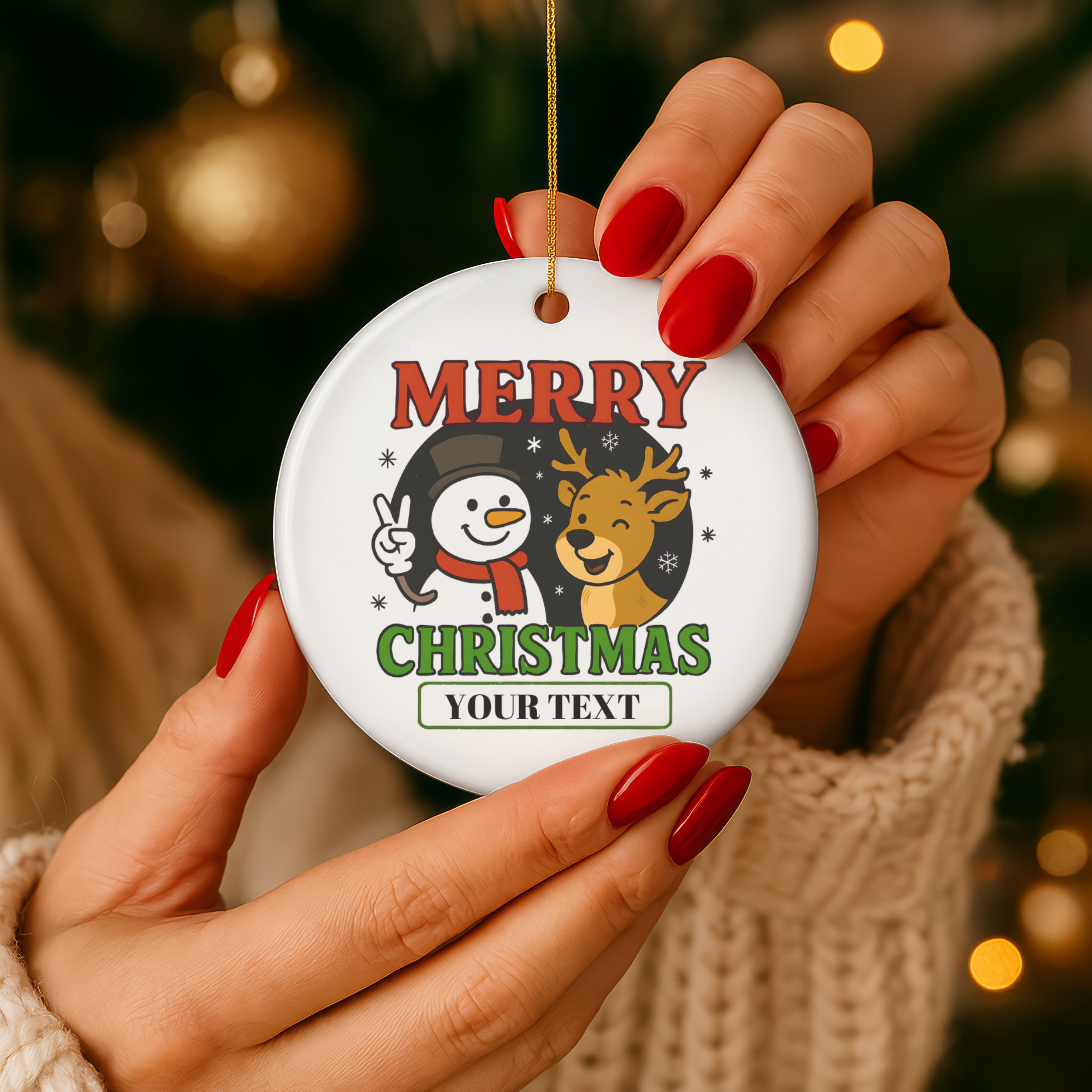 Merry Christmas Ceramic Ornament, Holiday Decor, Personalized Xmas Gift, Tree Accessories, Festive Home Decoration, Winter Keepsake product thumbnail image Merry Christmas Ceramic Ornament, Holiday Decor, Personalized Xmas Gift, Tree Accessories, Festive Home Decoration, Winter Keepsake product thumbnail image